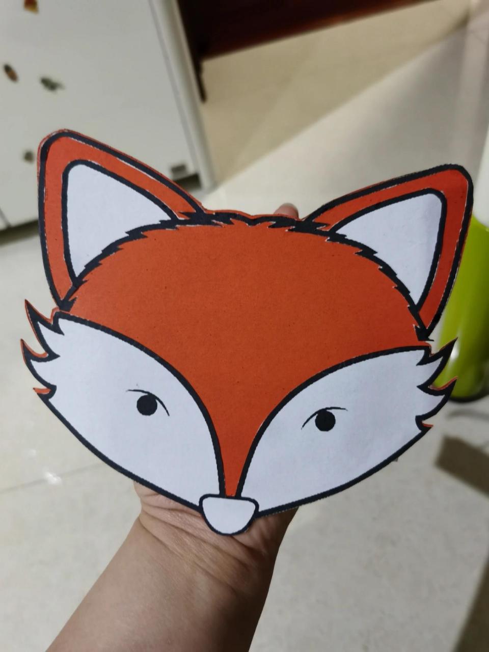二年级狐狸头饰图片图片