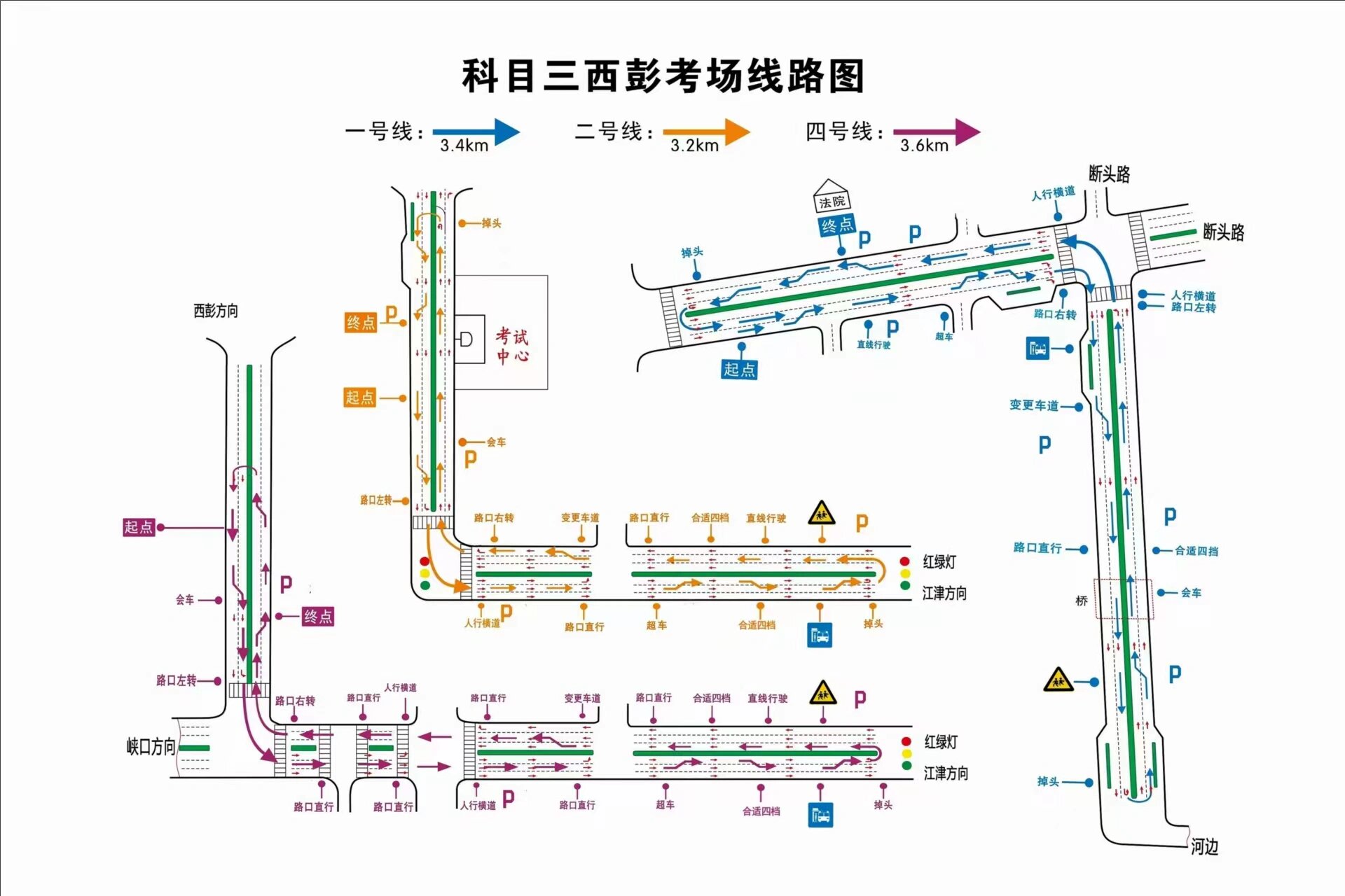 刚在西彭一次考过了科目三,分享一下如何有效简单记忆考场路线和注意