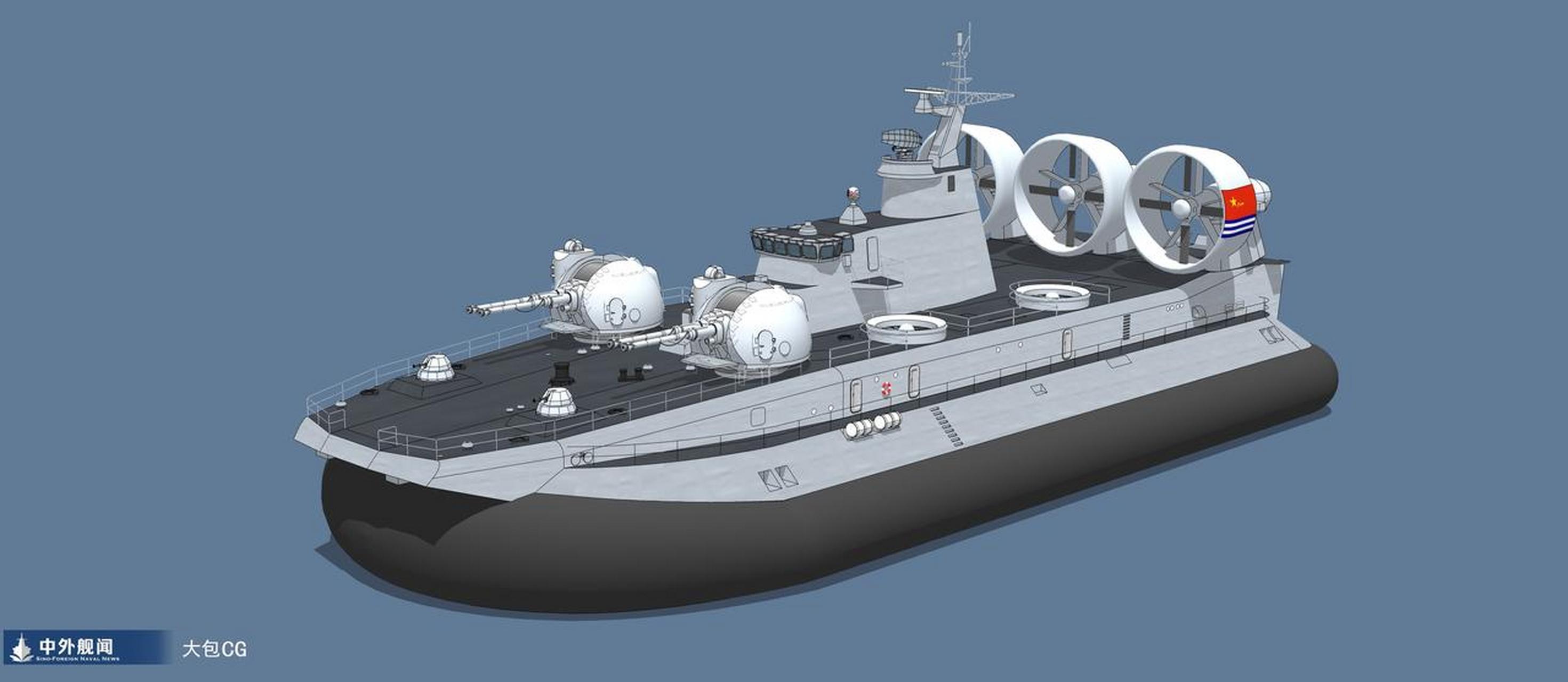 给野牛气垫登陆舰升级对岸轰击的能力 !