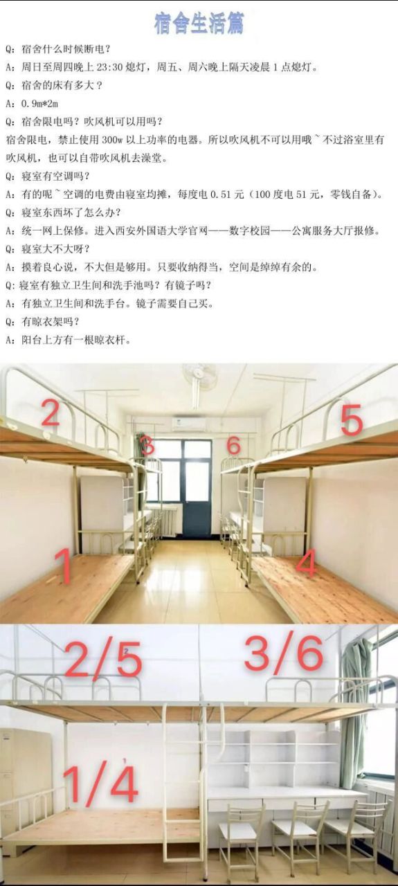 西安外国语大学宿舍介绍 西安外国语大学2023级所有本科生均在长安