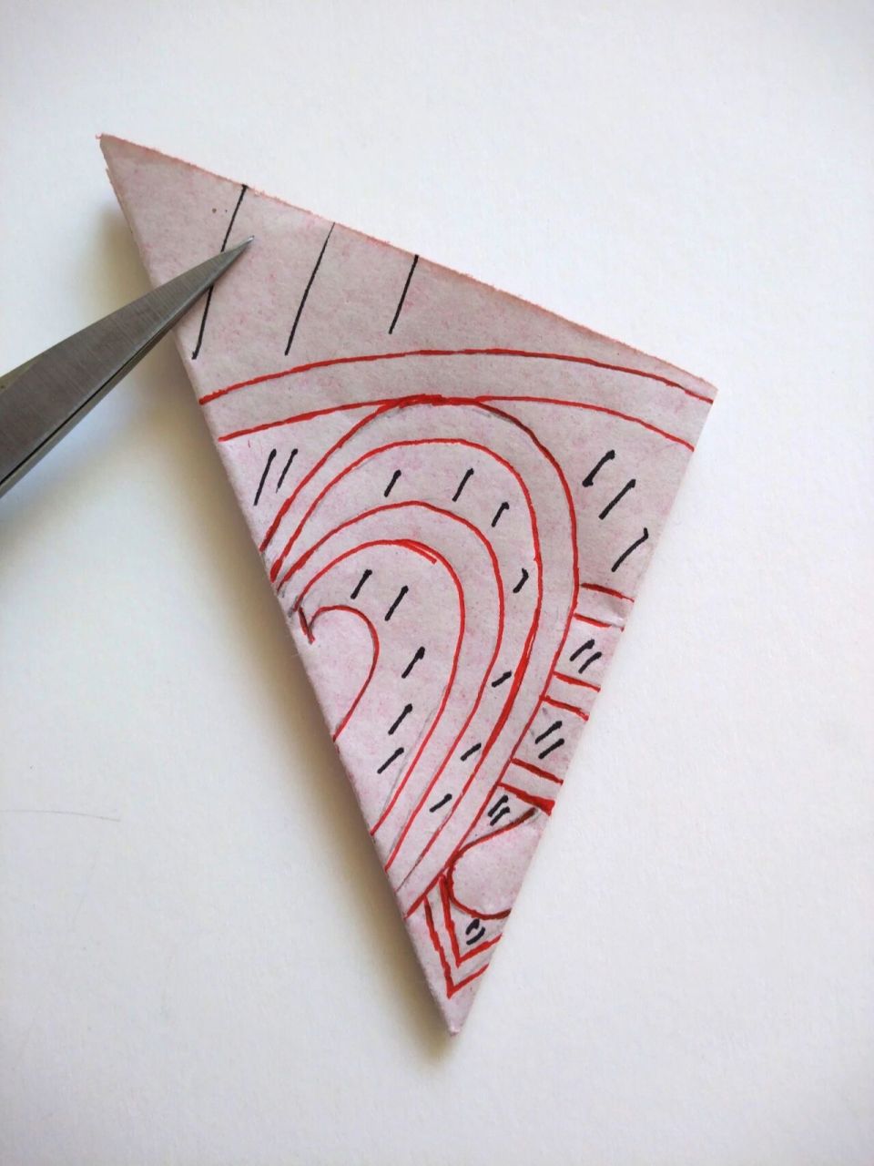 四角纹样剪纸画法图片