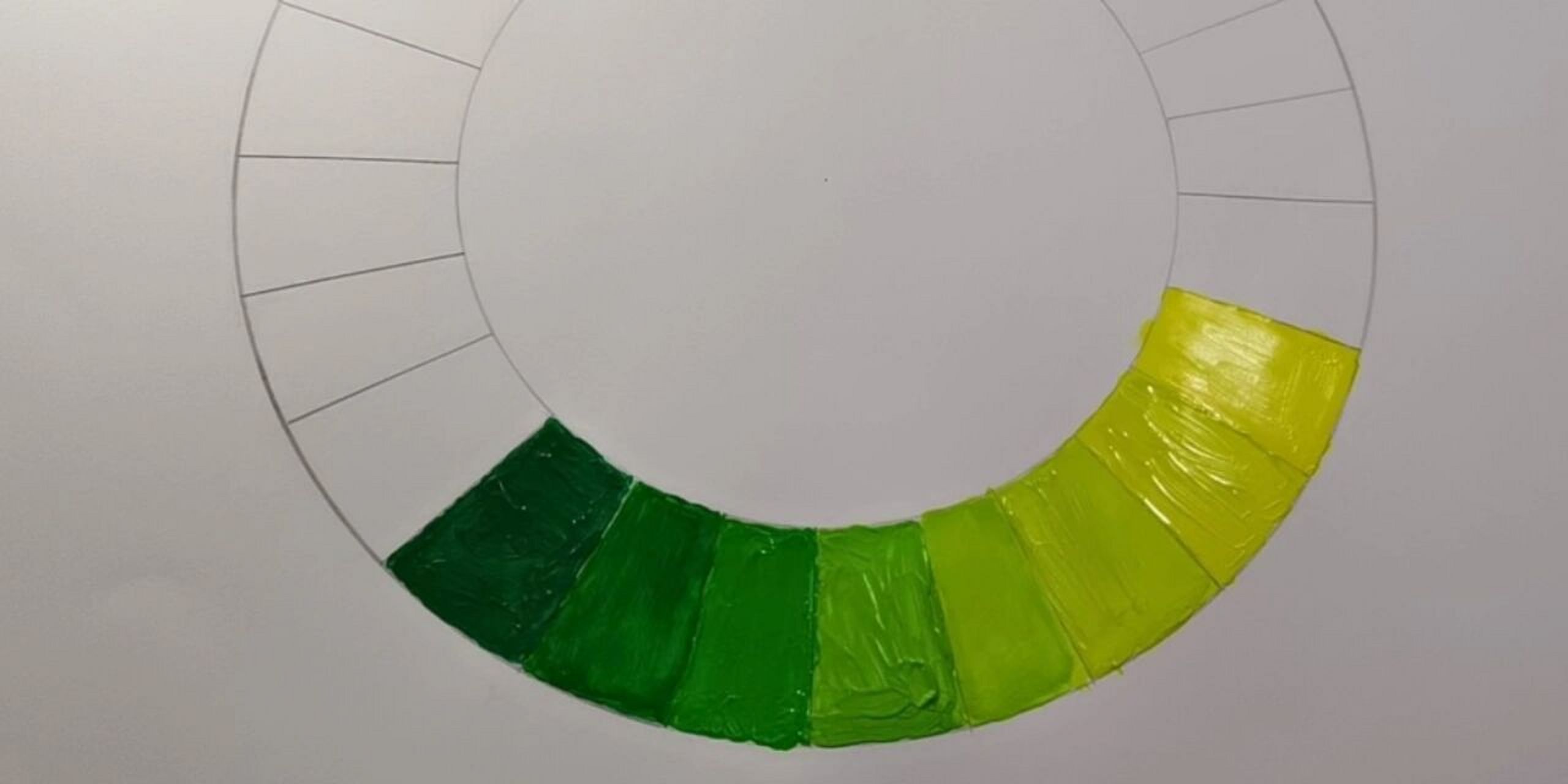 水粉61装饰画61二十四色相环 #水粉画