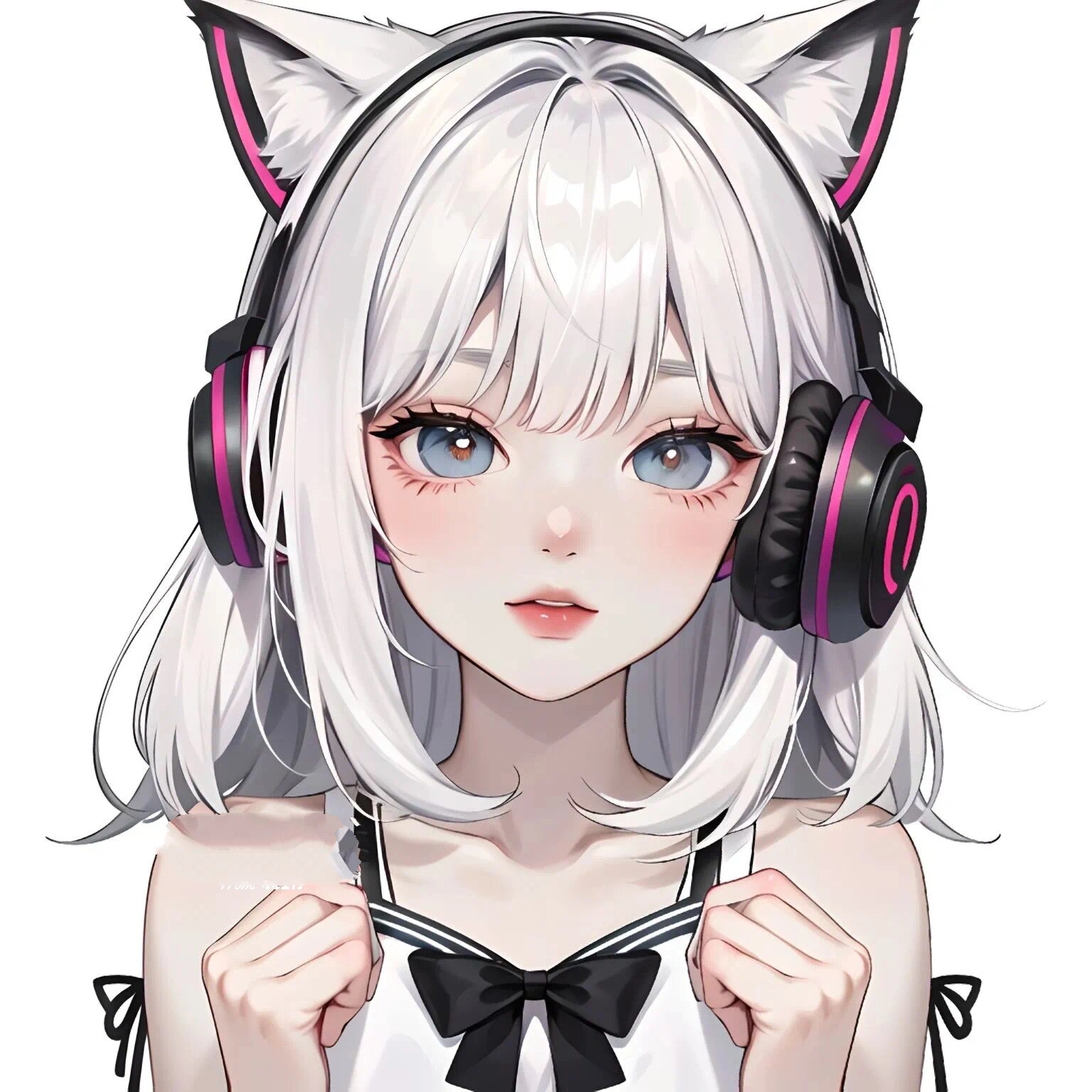 小性感猫耳女孩/耳机电竞女孩头像 好q弹,好可爱
