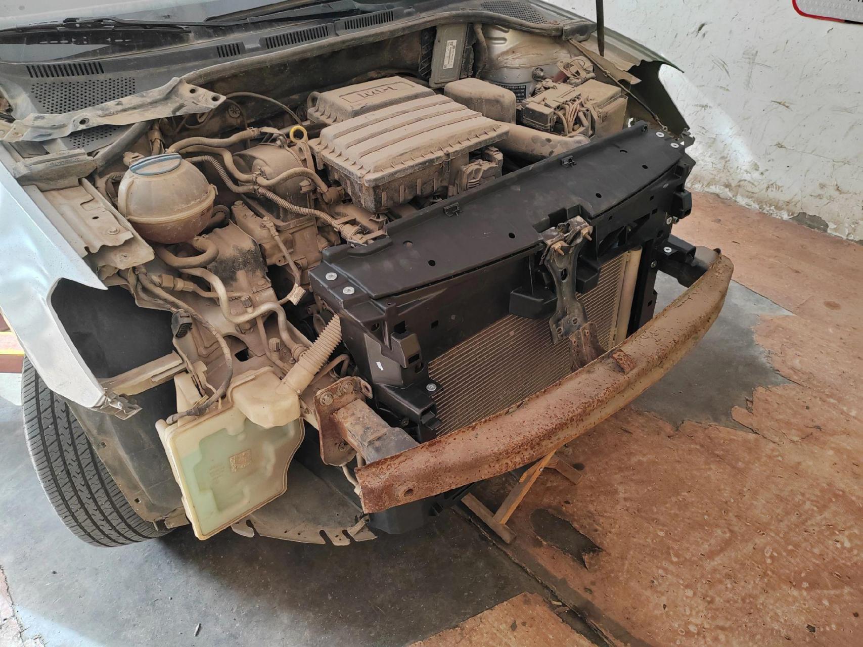 新捷达更换水箱框架