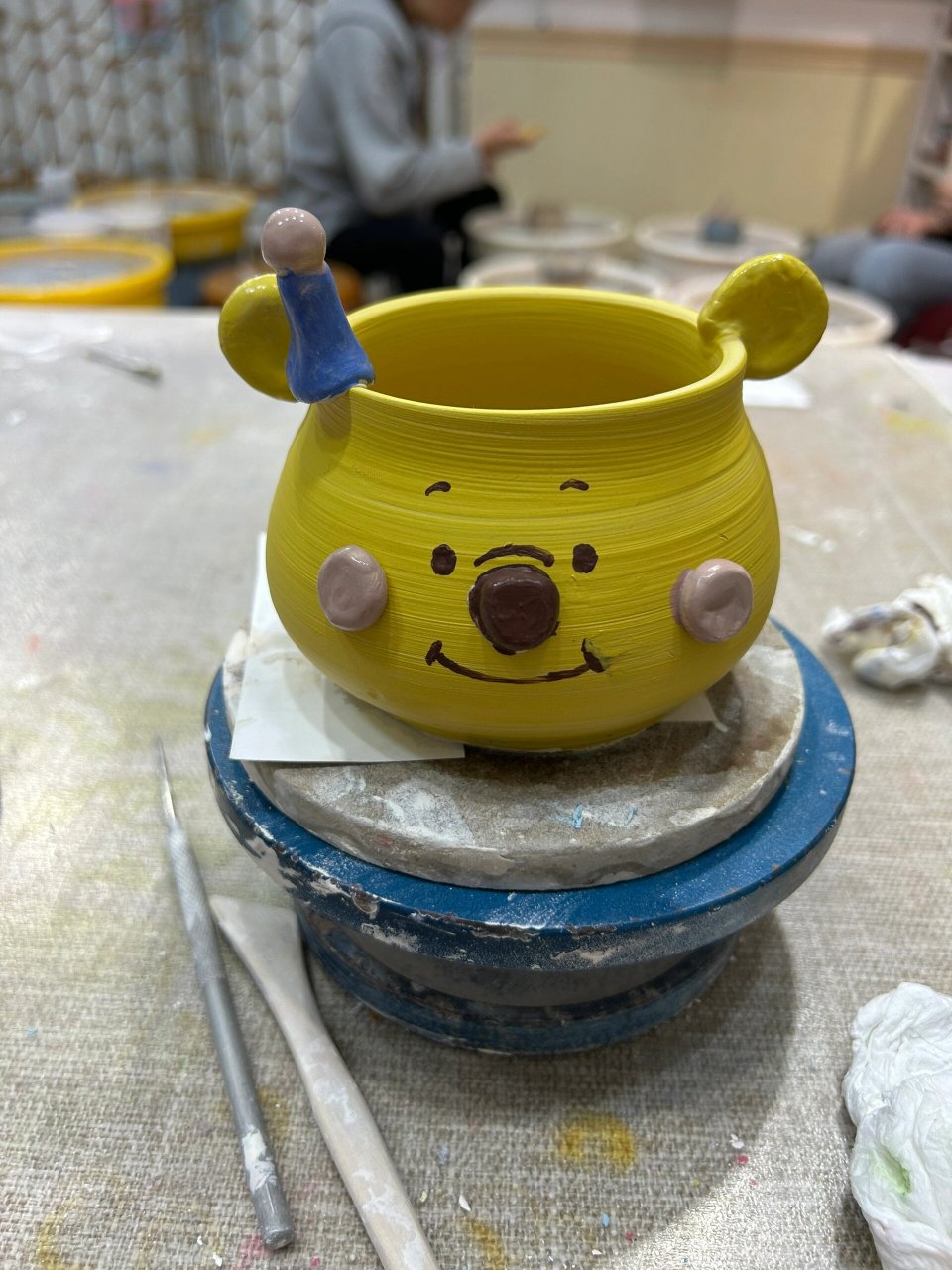 手工陶瓷diy茶杯 第一次陶艺diy,是很有趣的体验呀!