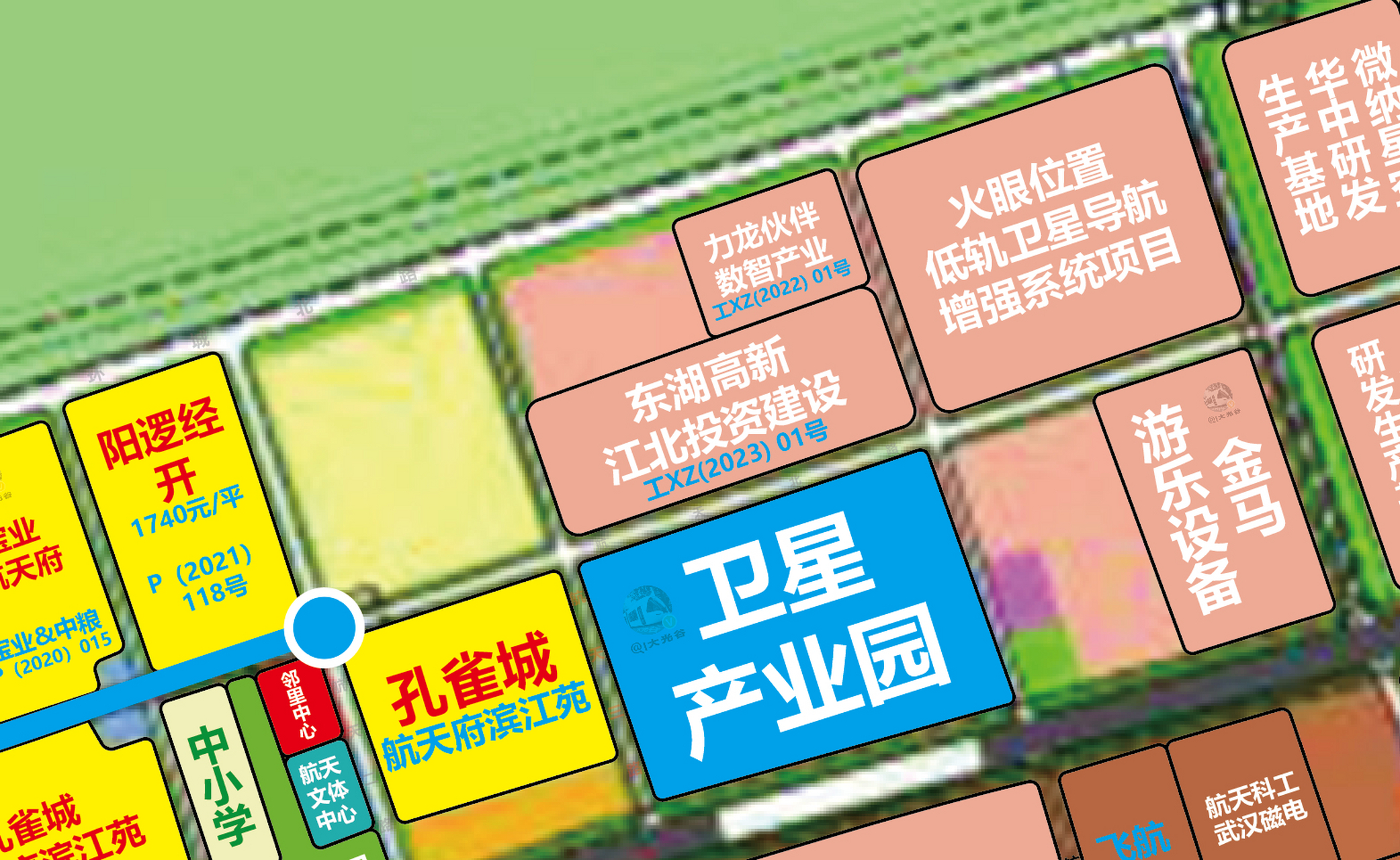 新洲 | 东湖高新江北投资摘得双柳航天产业城一宗工业用地!