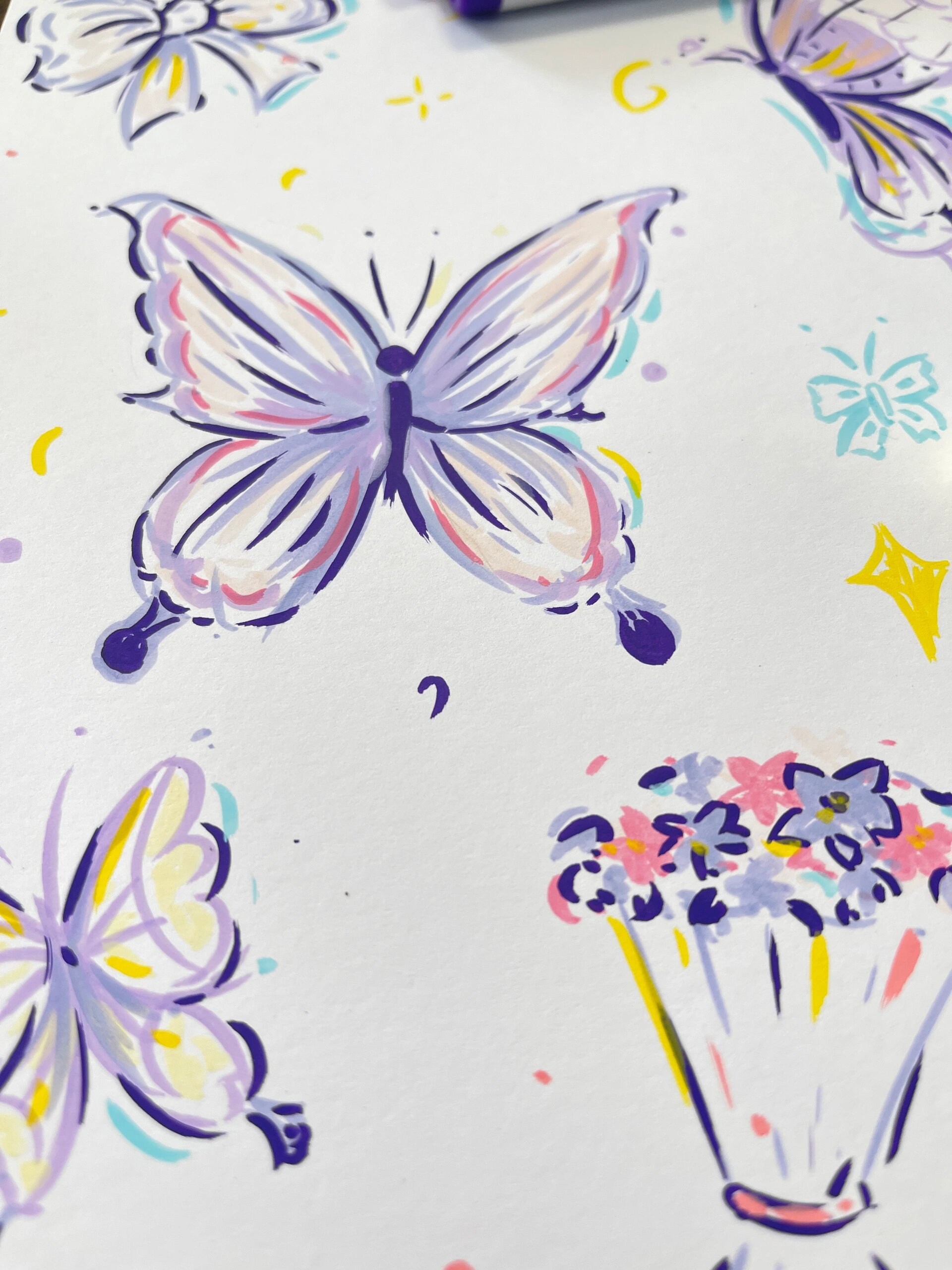 蝴蝶03(马克笔)附细节