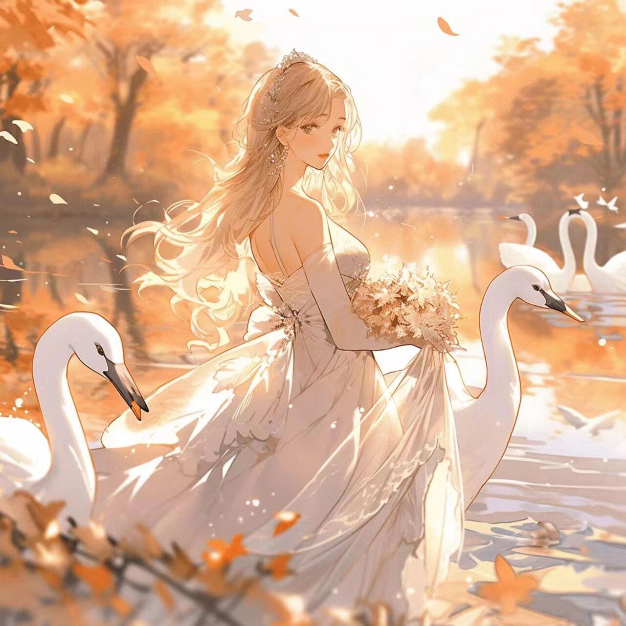 意境女生头像·秋风瑟瑟