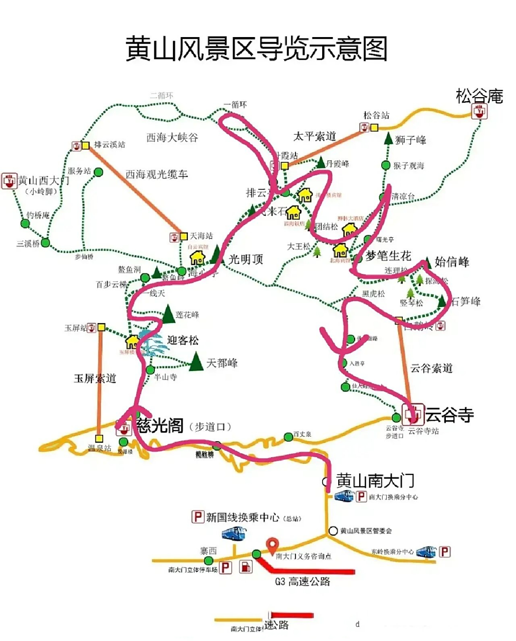 黄山一日游-7h徒步省钱版 昨天刚从黄山回来,黄山云海真的超赞!