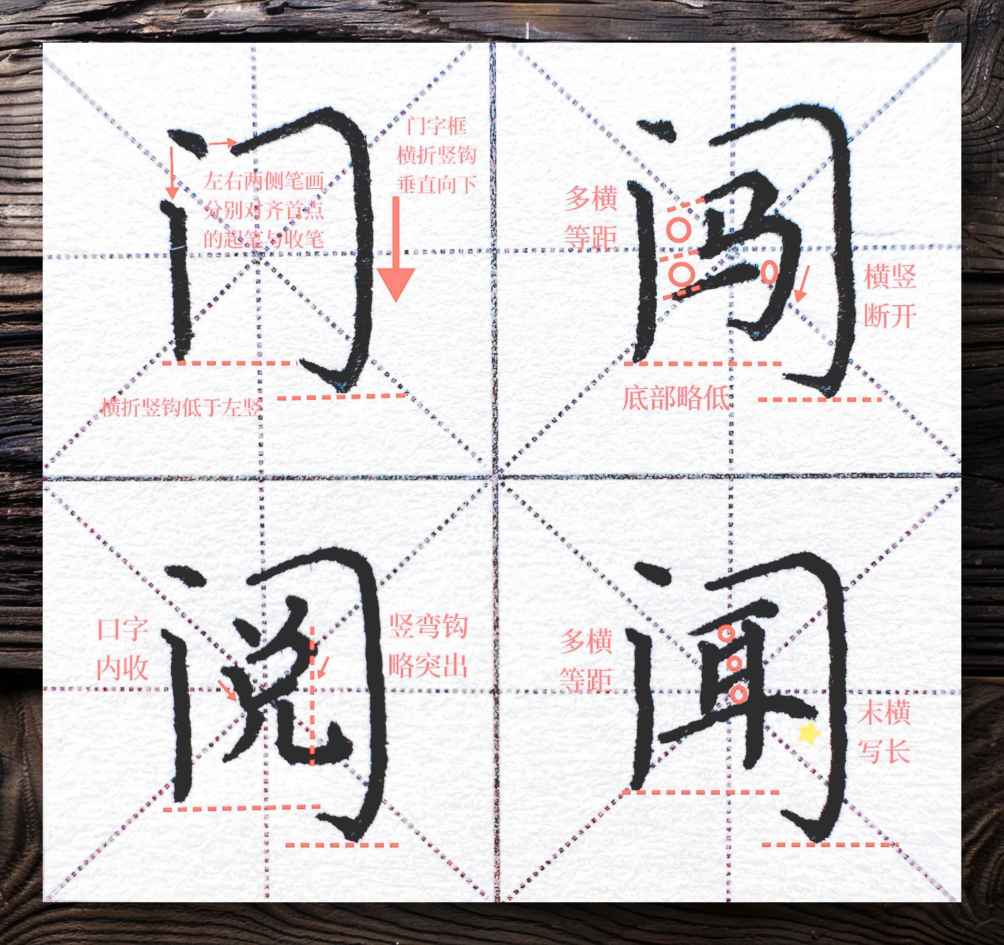 带门字框的字图片