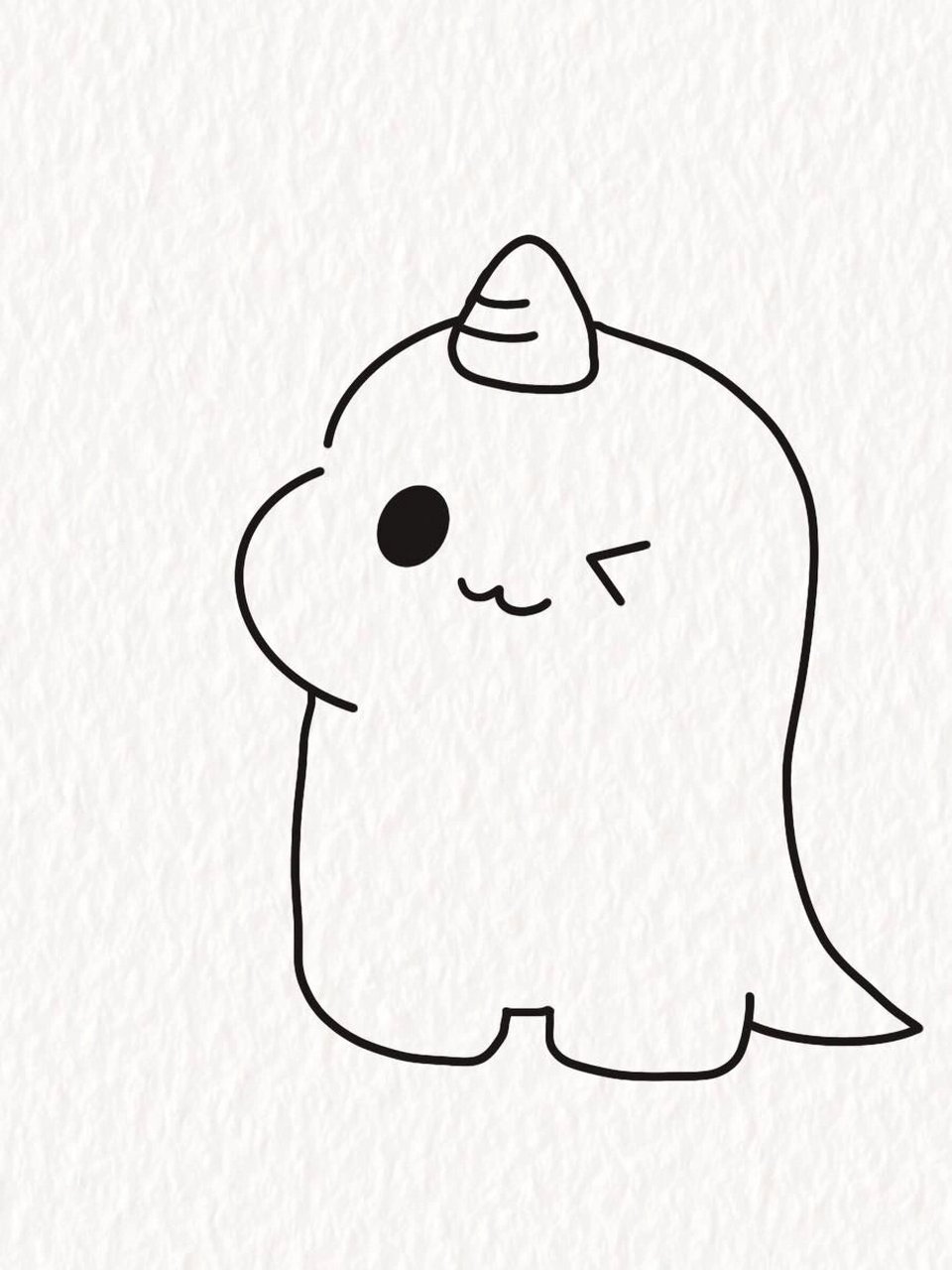 简笔画教程|可爱小恐龙26/100 送你一个爱心小恐龙