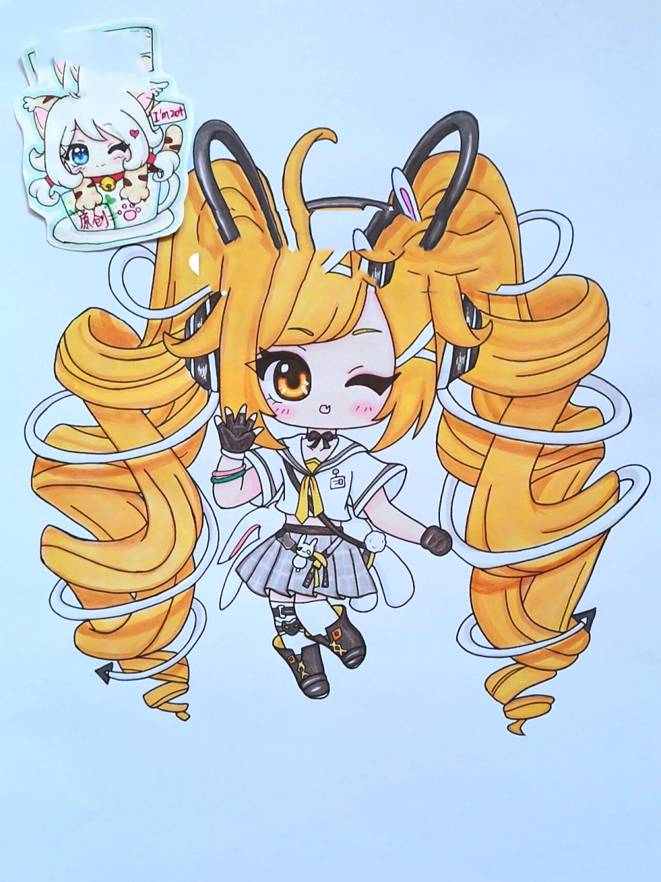 临摹卡→置顶视频 原创 出自:王者荣耀～安琪拉