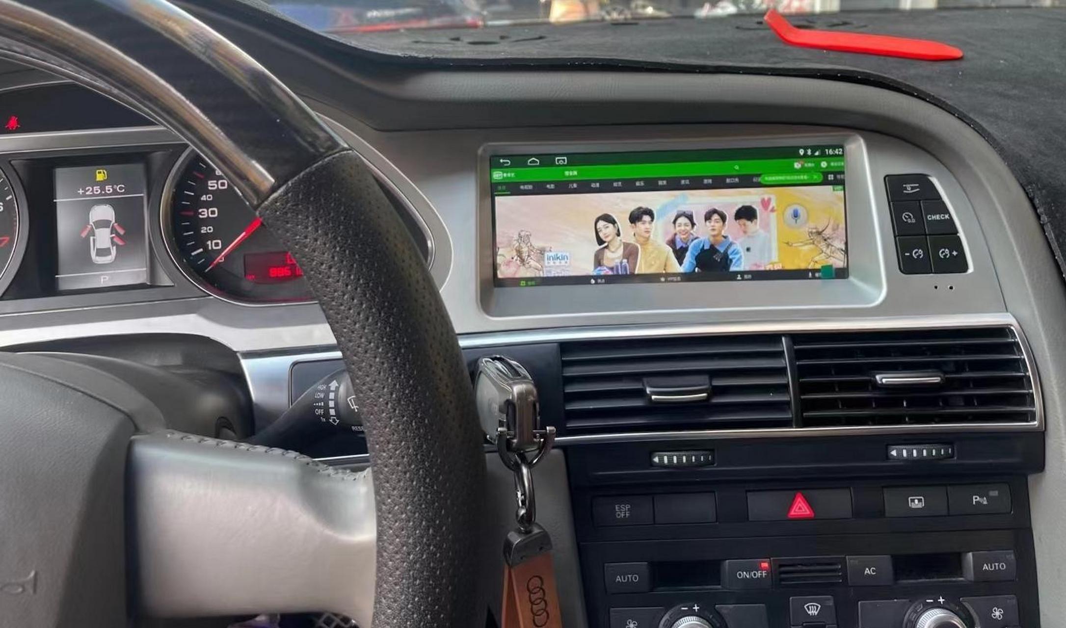 05-09年款奥迪老a6安卓中控屏.奥迪a6升级安卓8.