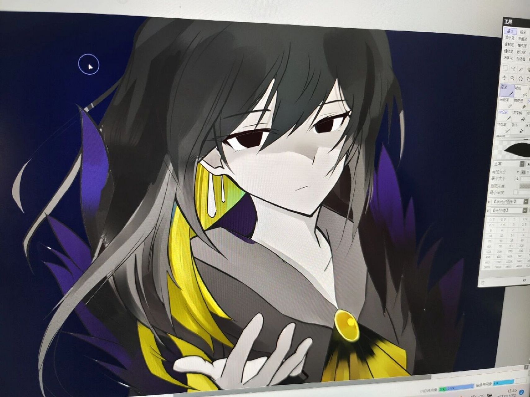 世界的调律者 binah 板绘 画一只锁妈