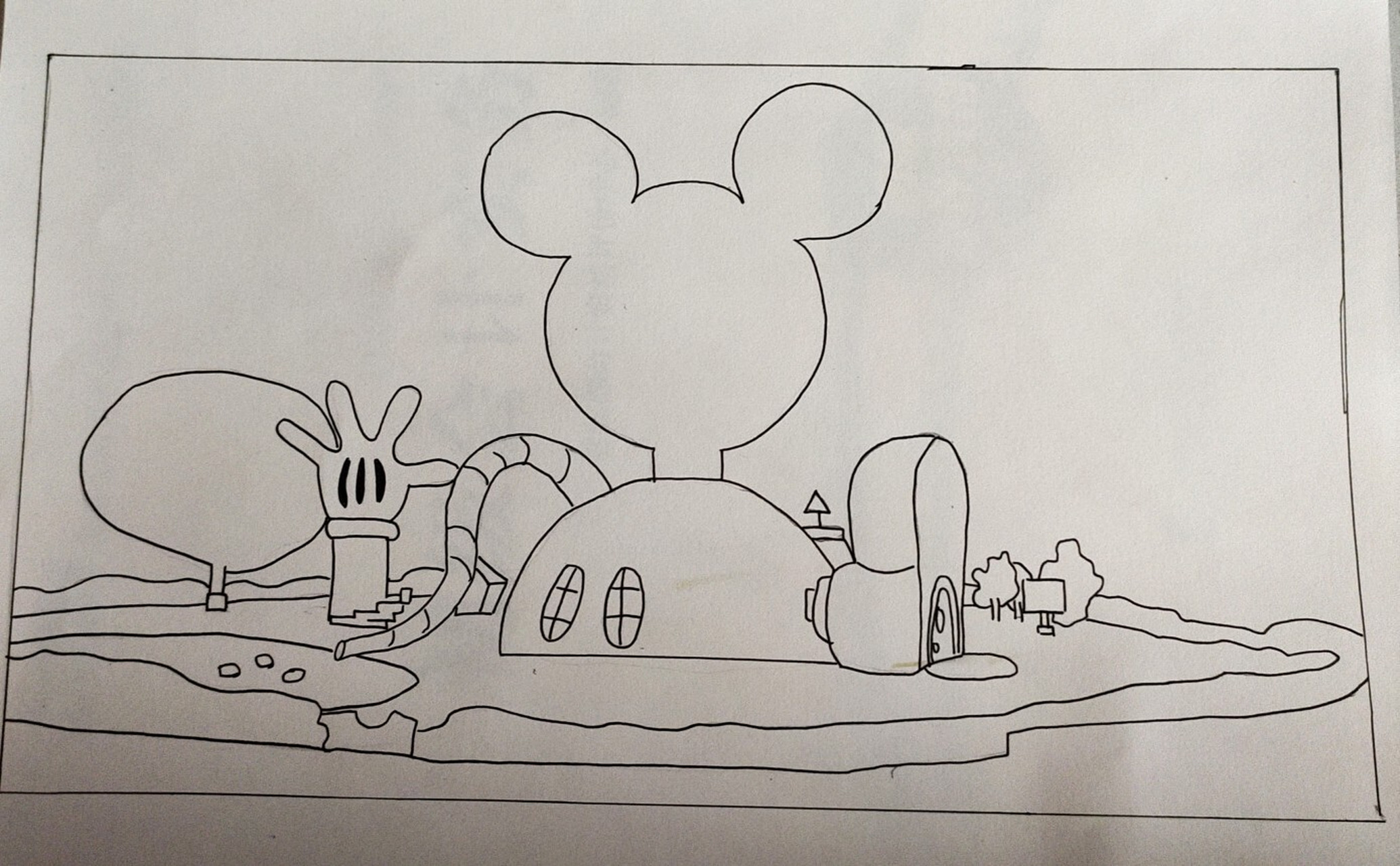 1-简笔画/米奇妙妙屋78 20分钟画完,这是一副很简单的画,非常适合