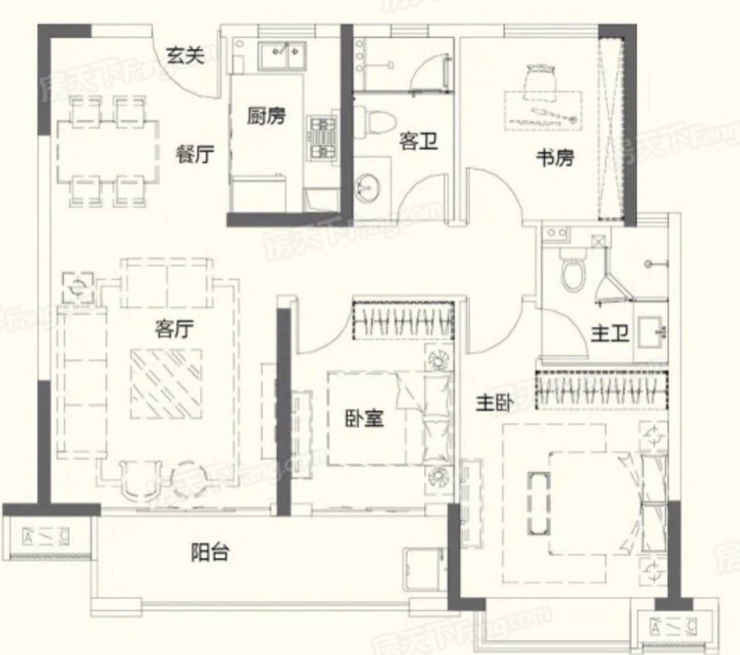 穿堂煞户型图片