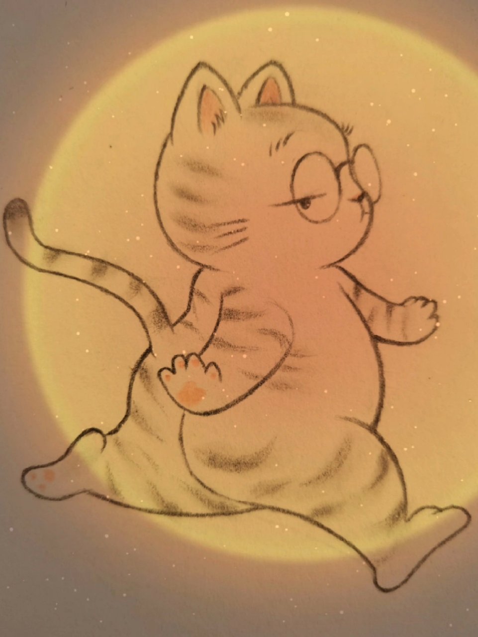 加菲猫简笔画,进来交作业!  cr:奇异果爱绘画