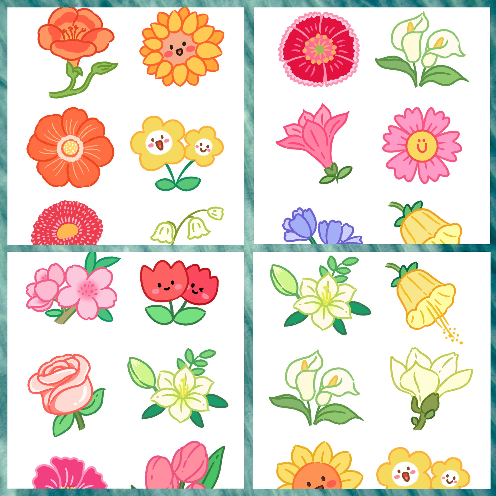 小花们心情如花般绚烂