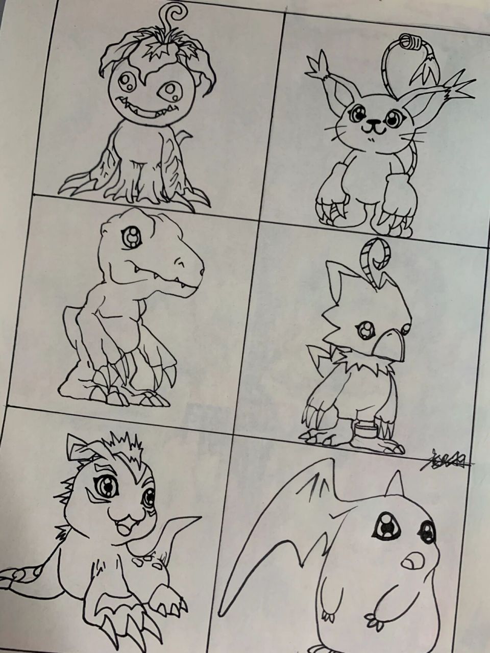 【每日一画】今日马克笔绘画:数码宝贝