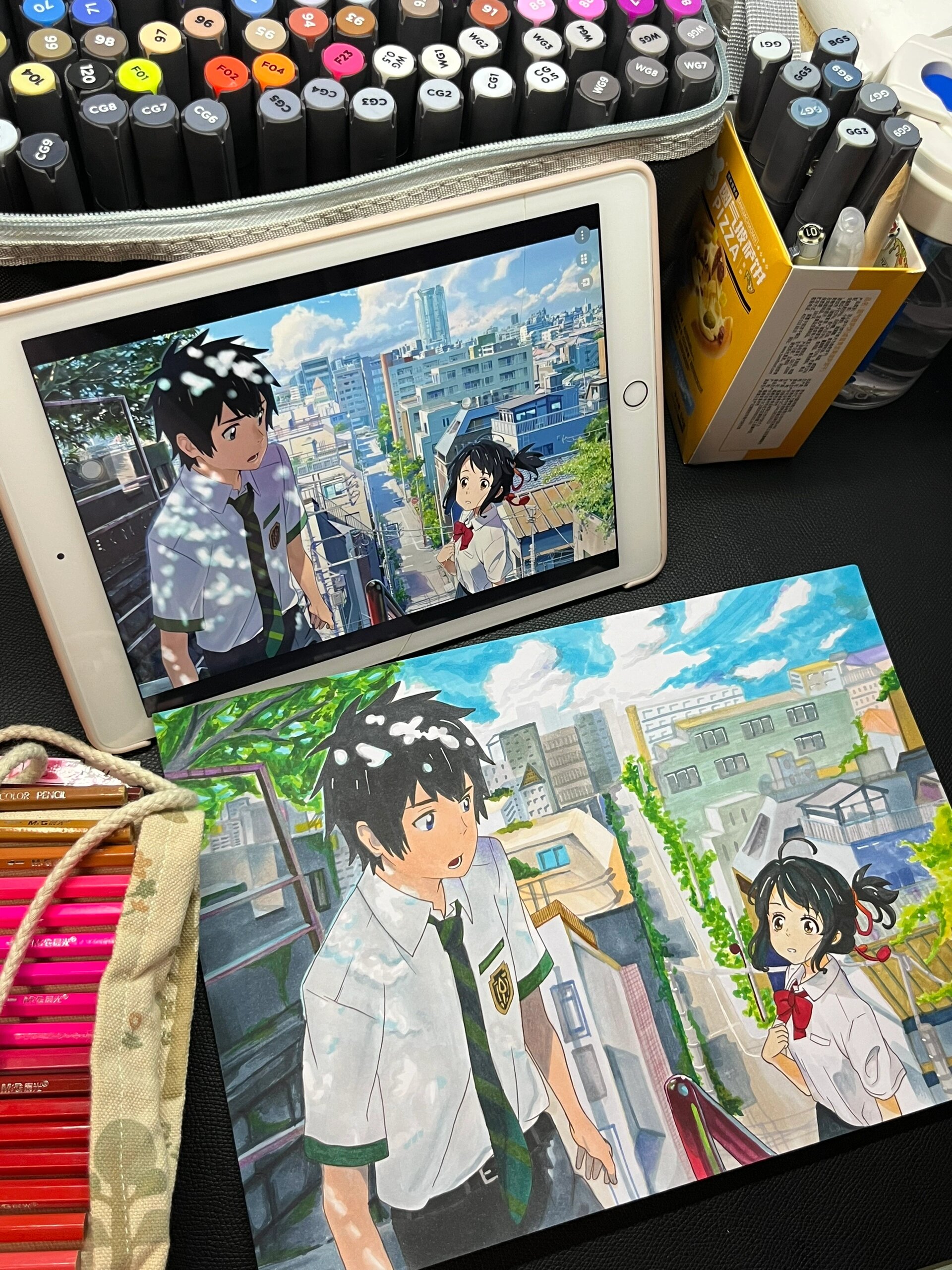 手绘你的名字过程图