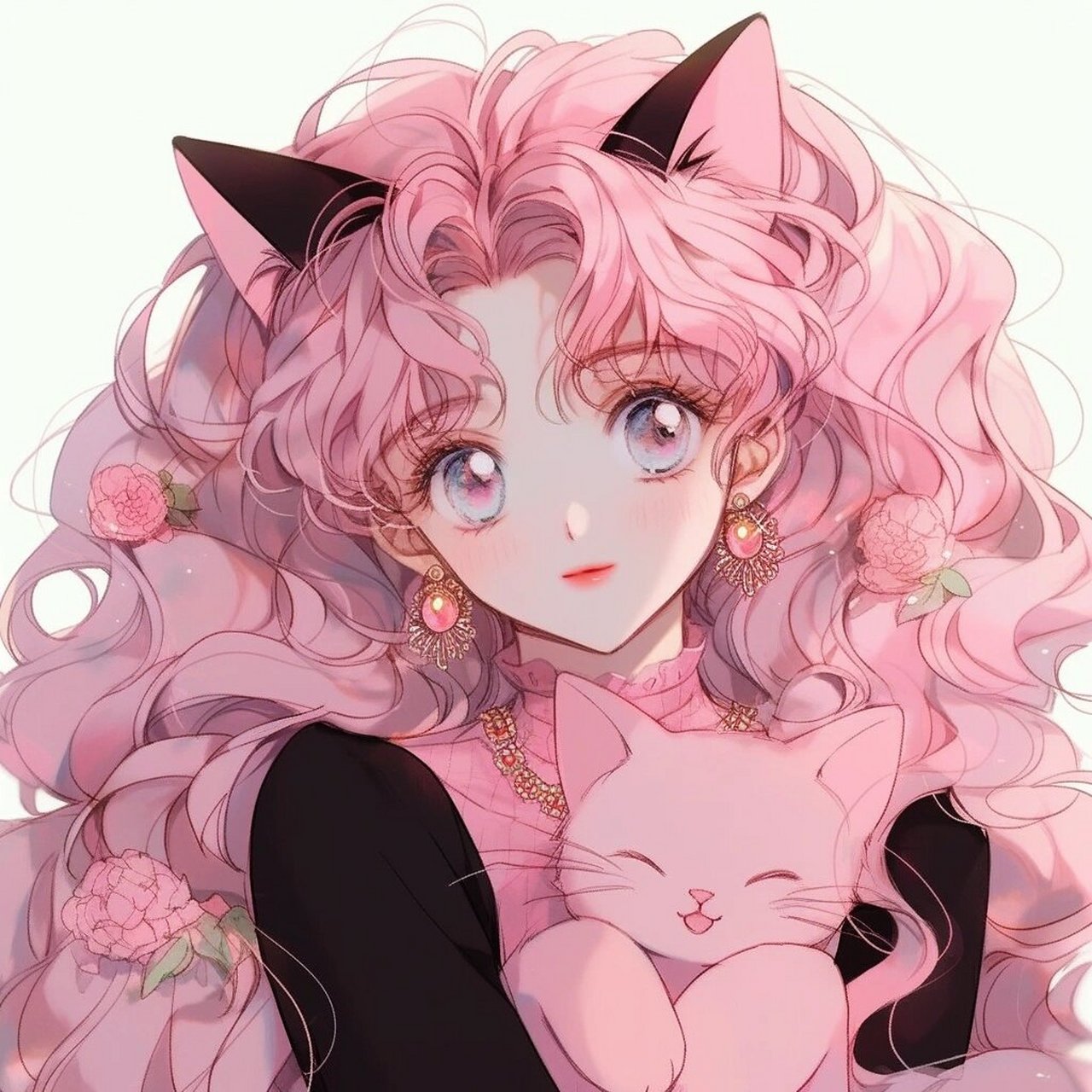 旧漫头像‖粉色系气质美少女78 快和姐妹一起换头像吧!