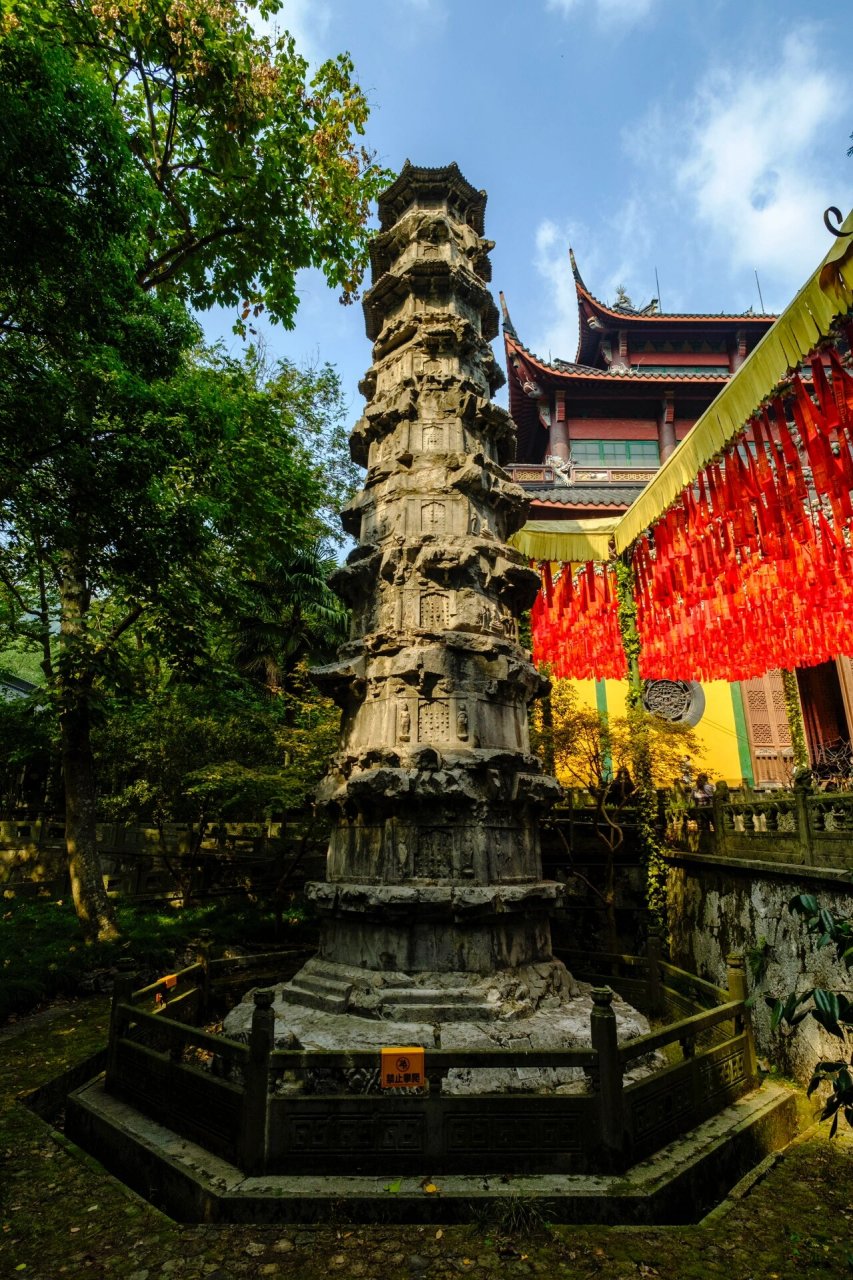 古建筑|杭州灵隐寺两石塔,两经幢(宋) 灵隐寺天下闻名,可寺内真正的古