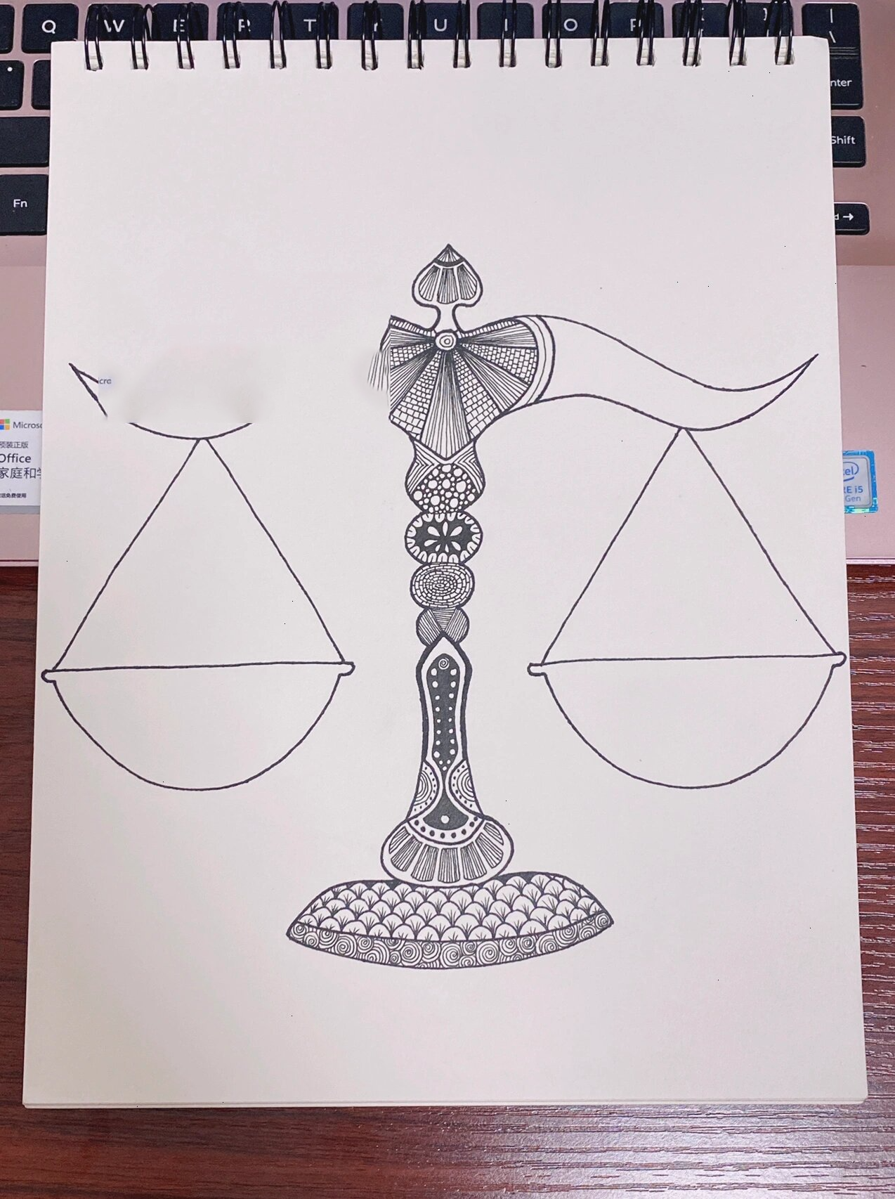 十二星座原创线描"天秤座♎️"〈步骤图〉2⃣️8⃣️