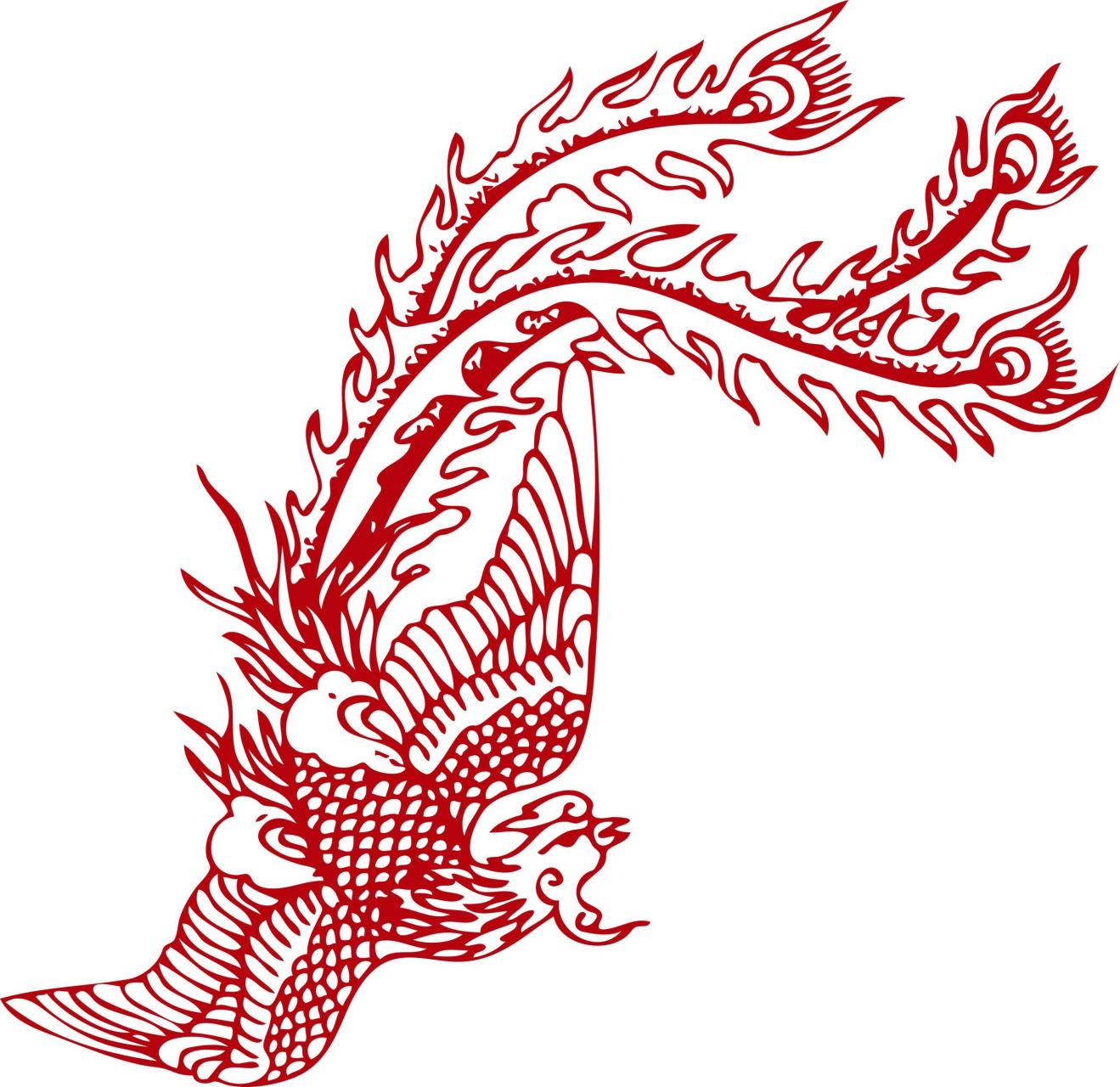 【传统凤凰纹样,华美灵动】 - 凤凰,是古老的图腾,也是中国神话传说里