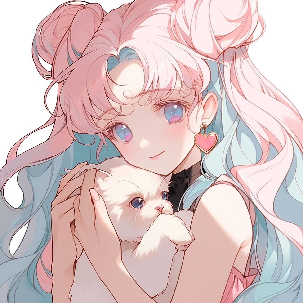 旧漫头像丨文艺复兴!彩虹头月野兔