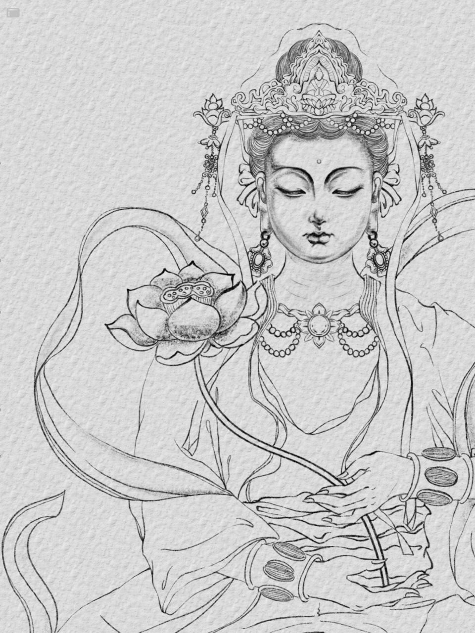 画完了0599普贤菩萨  	 普贤菩萨代表实行,孝敬,慈悲,智慧,如果不