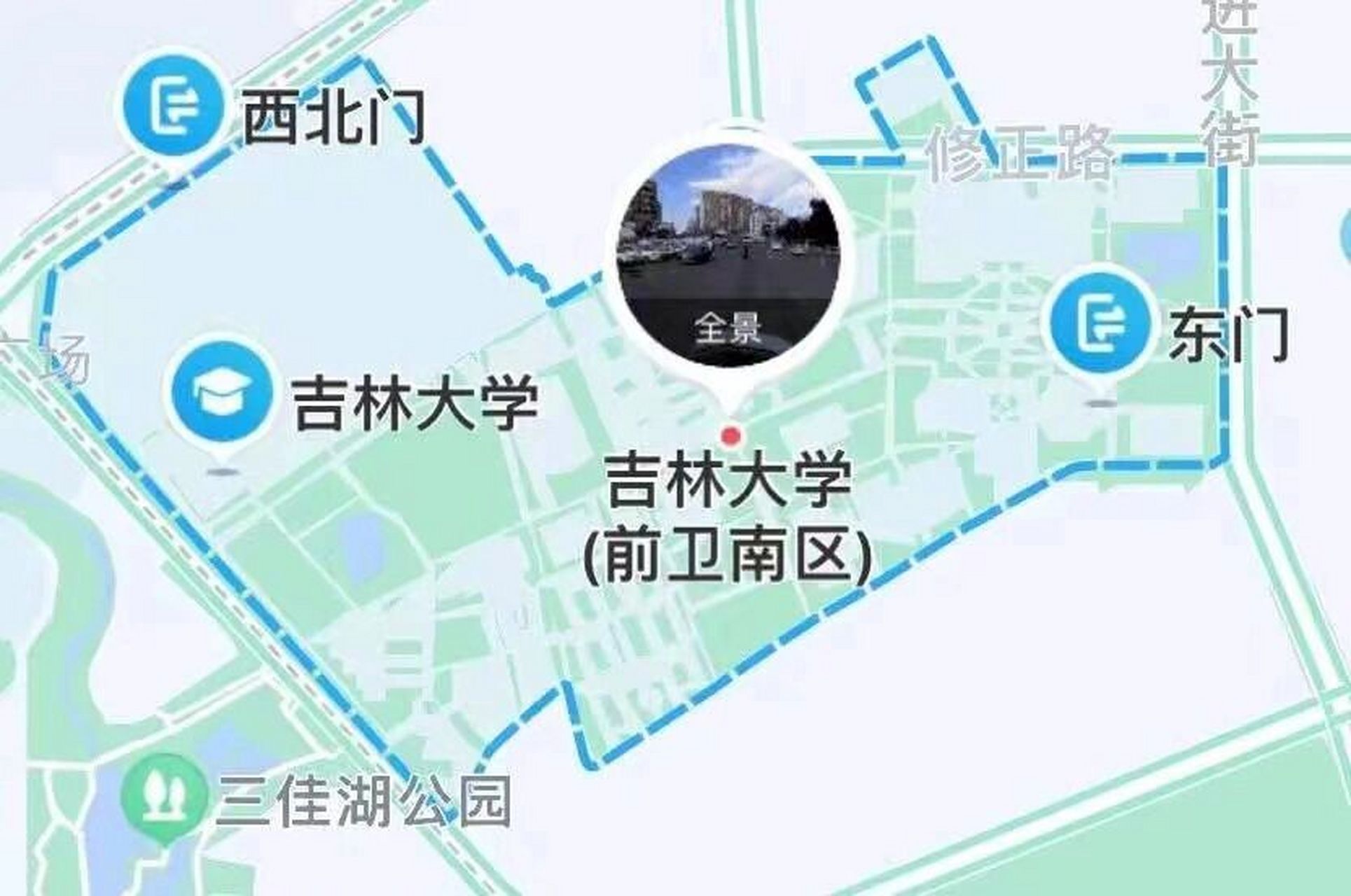 吉林大学中心校区地图图片