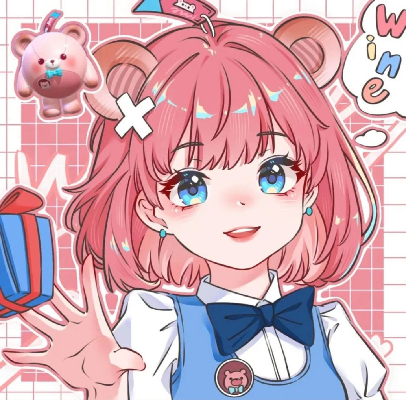 蛋仔派对拟人头像  头像 真心推荐大家去了解一下这位画师:wine 画得