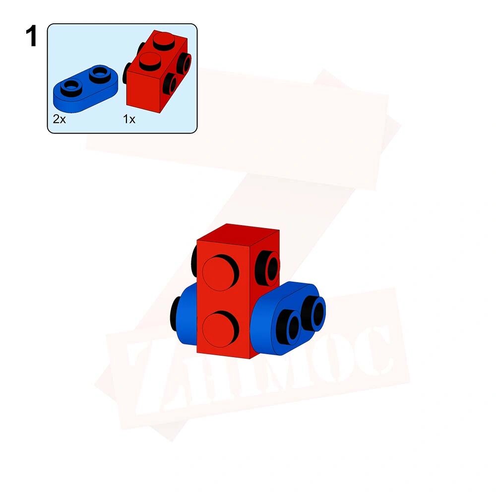 乐高积木moc迷你装甲车变形机甲拼搭教程