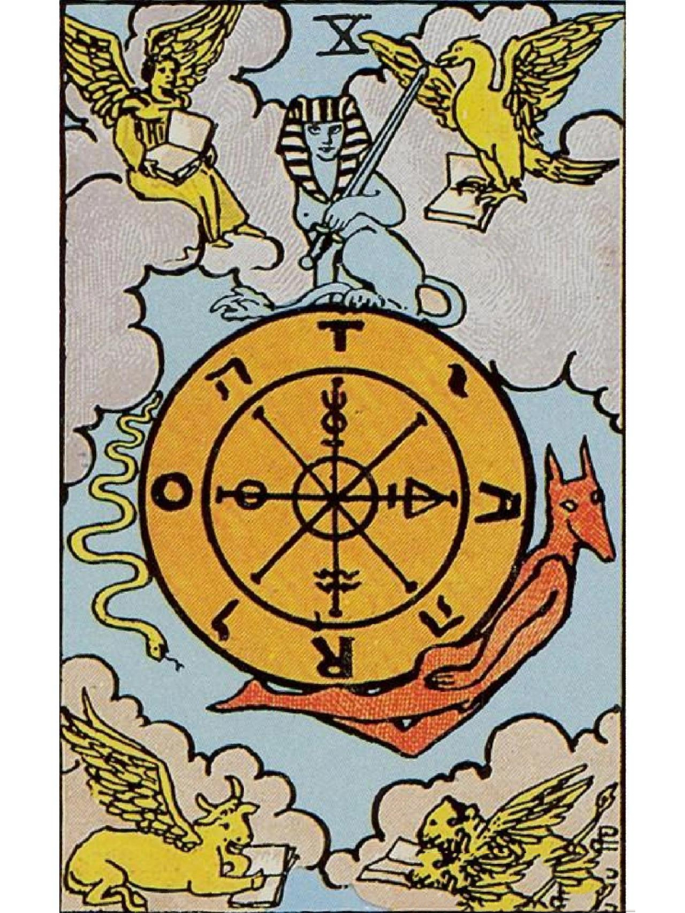 塔罗个人笔记96【命运之轮】      166066 命运之轮 the wheel