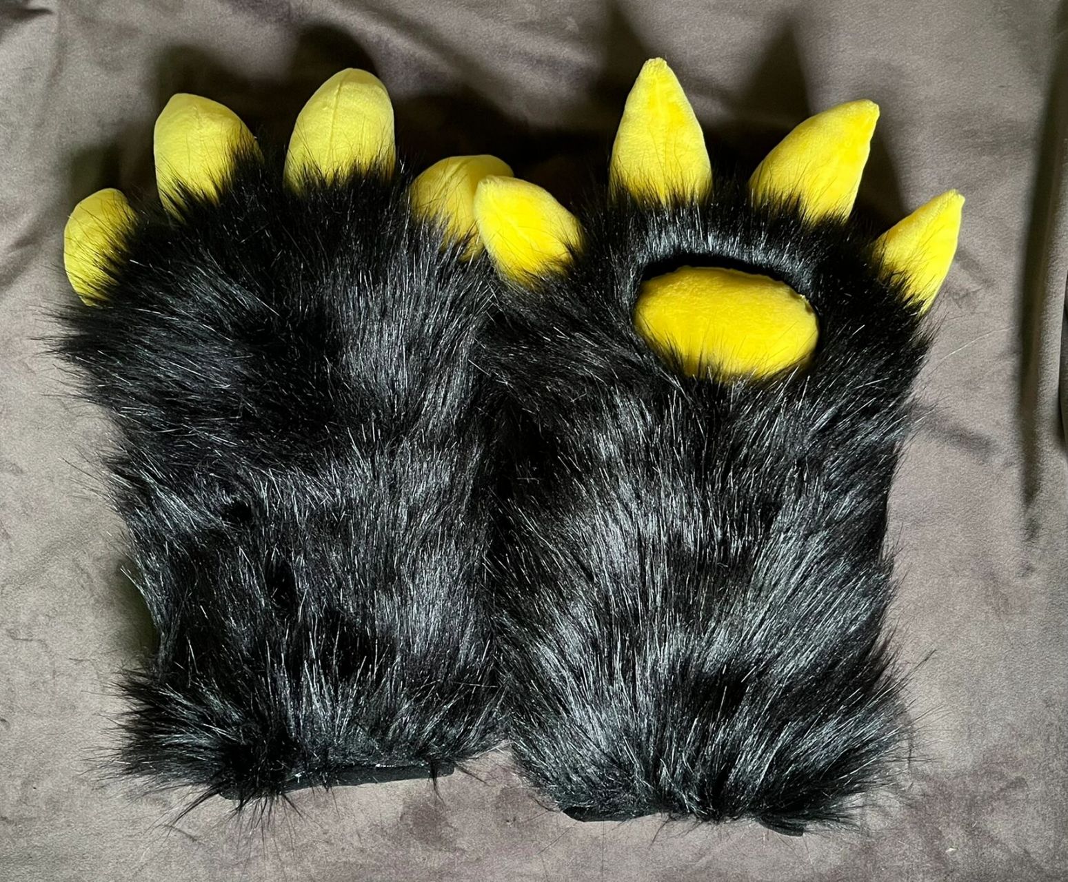 【fursuit兽装爪子】分享两个爪子模板图纸 是指头饱满的猫猫爪和龙爪