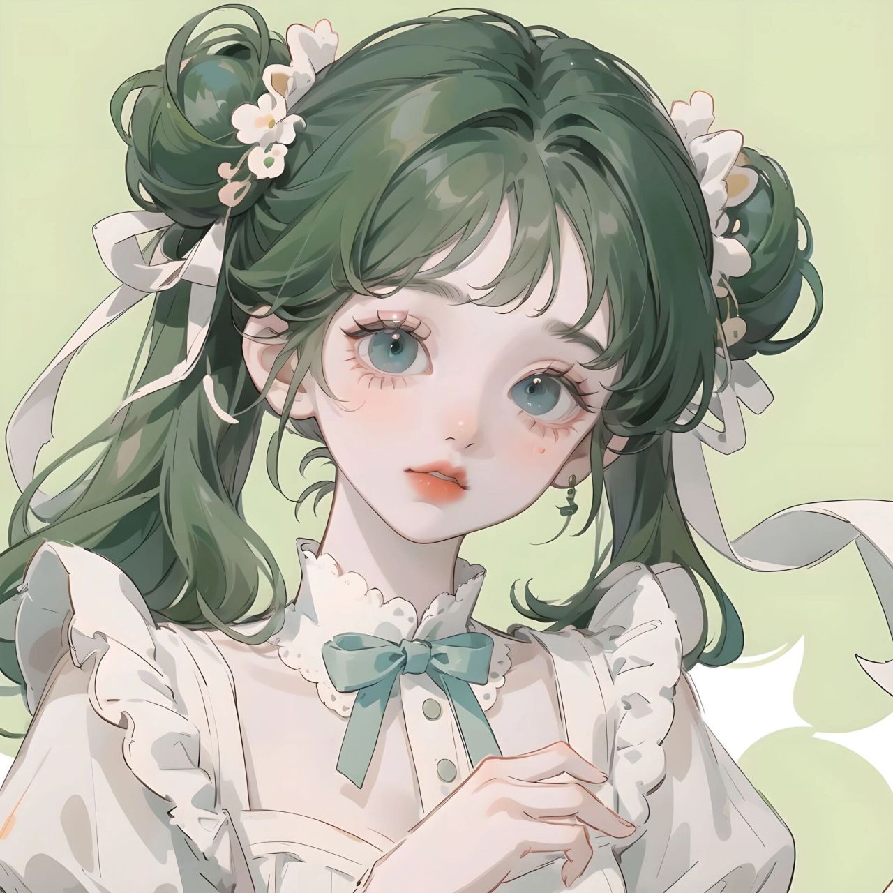 森林公主61女生头像～ 绿色系公主头像,啊哈～要绿色系的姐妹快来