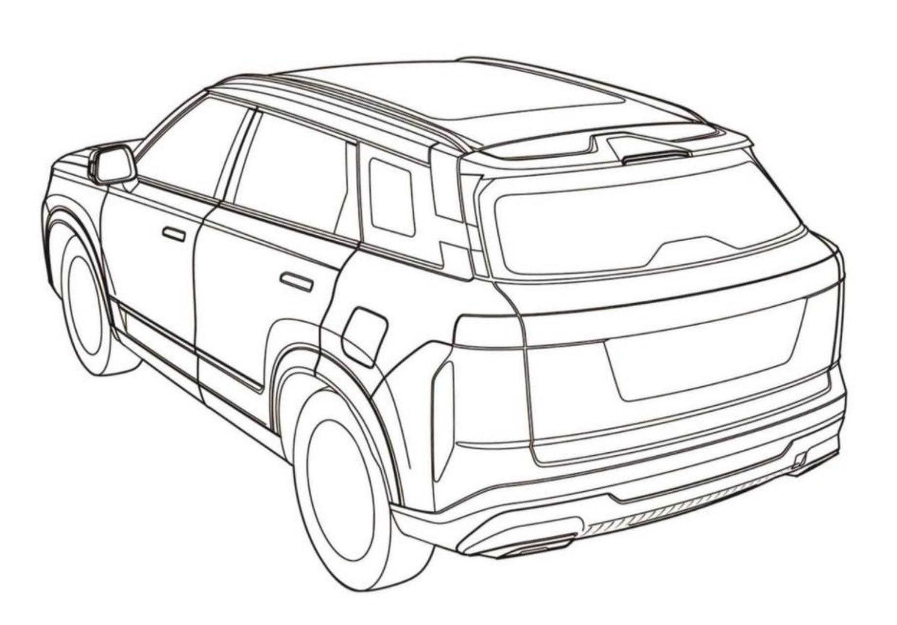 奇瑞全新suv的专利图曝光,新车目前还没有命名,内部代号为t1ej,新车与
