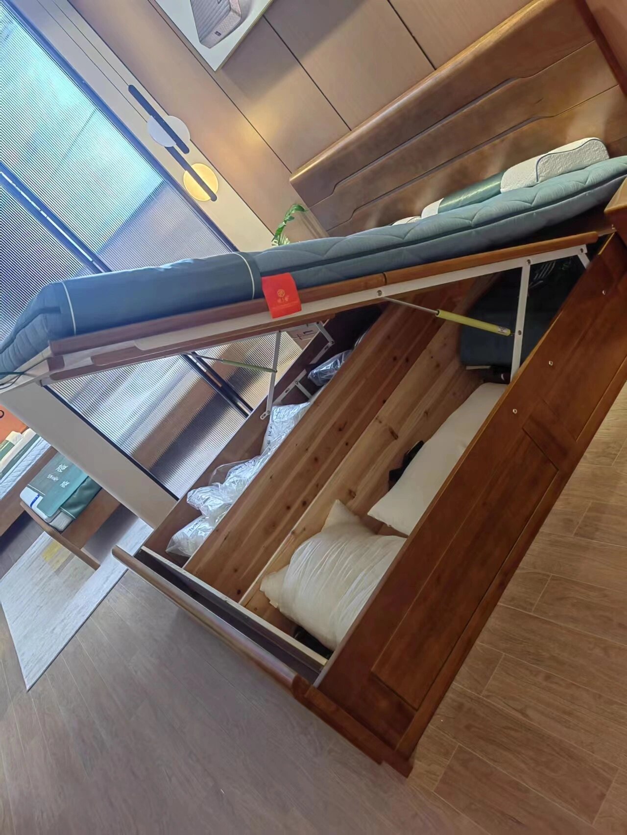 大自然实木高箱床