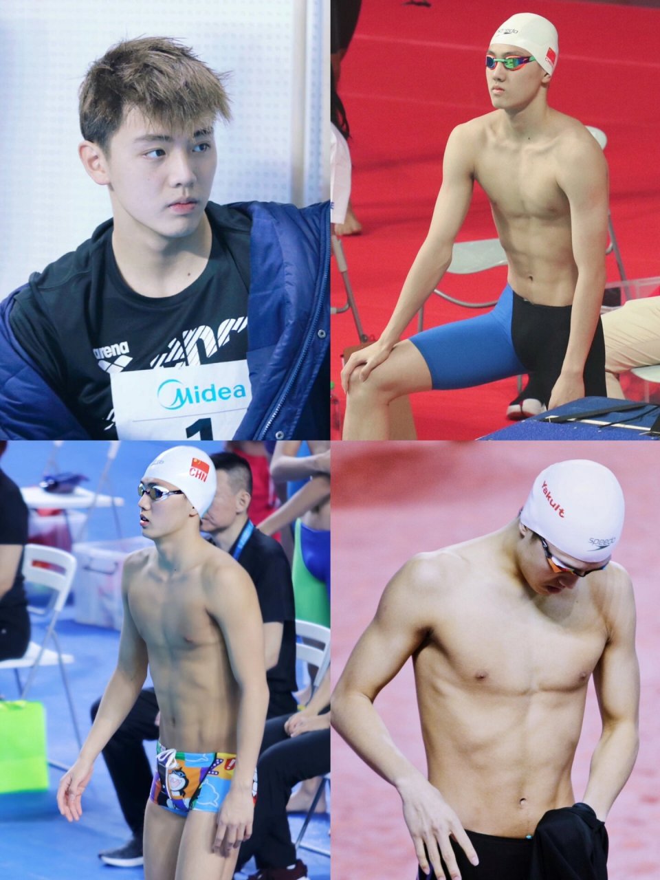 男生写真分享 游泳体育生16615些吴俊杰腹肌 吴俊杰599的腹肌真的