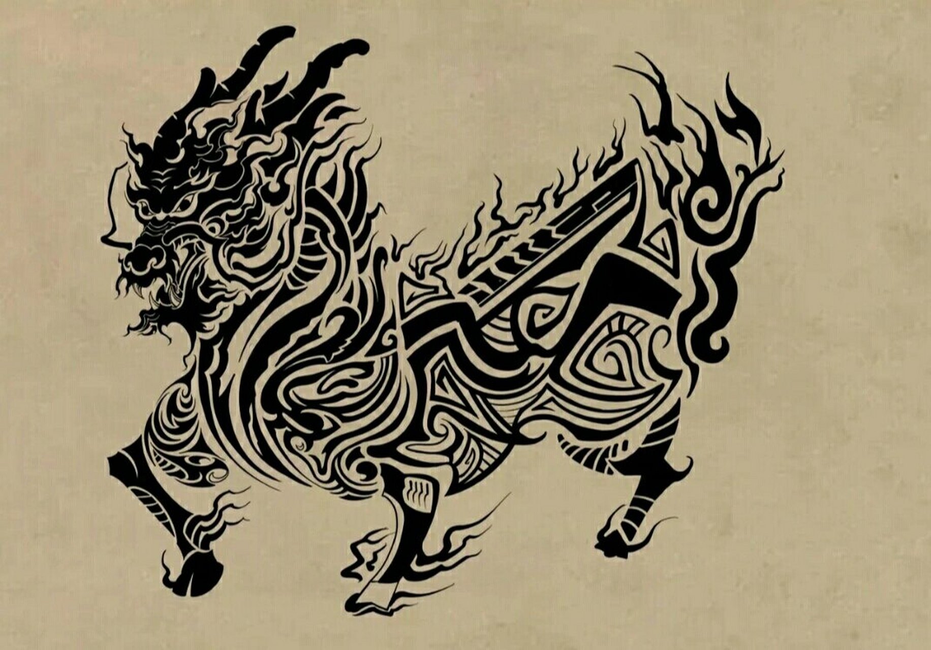 张家纹身 张家纹身(纯正血脉都是可以长生的) 内家纹麒麟:张家本家人