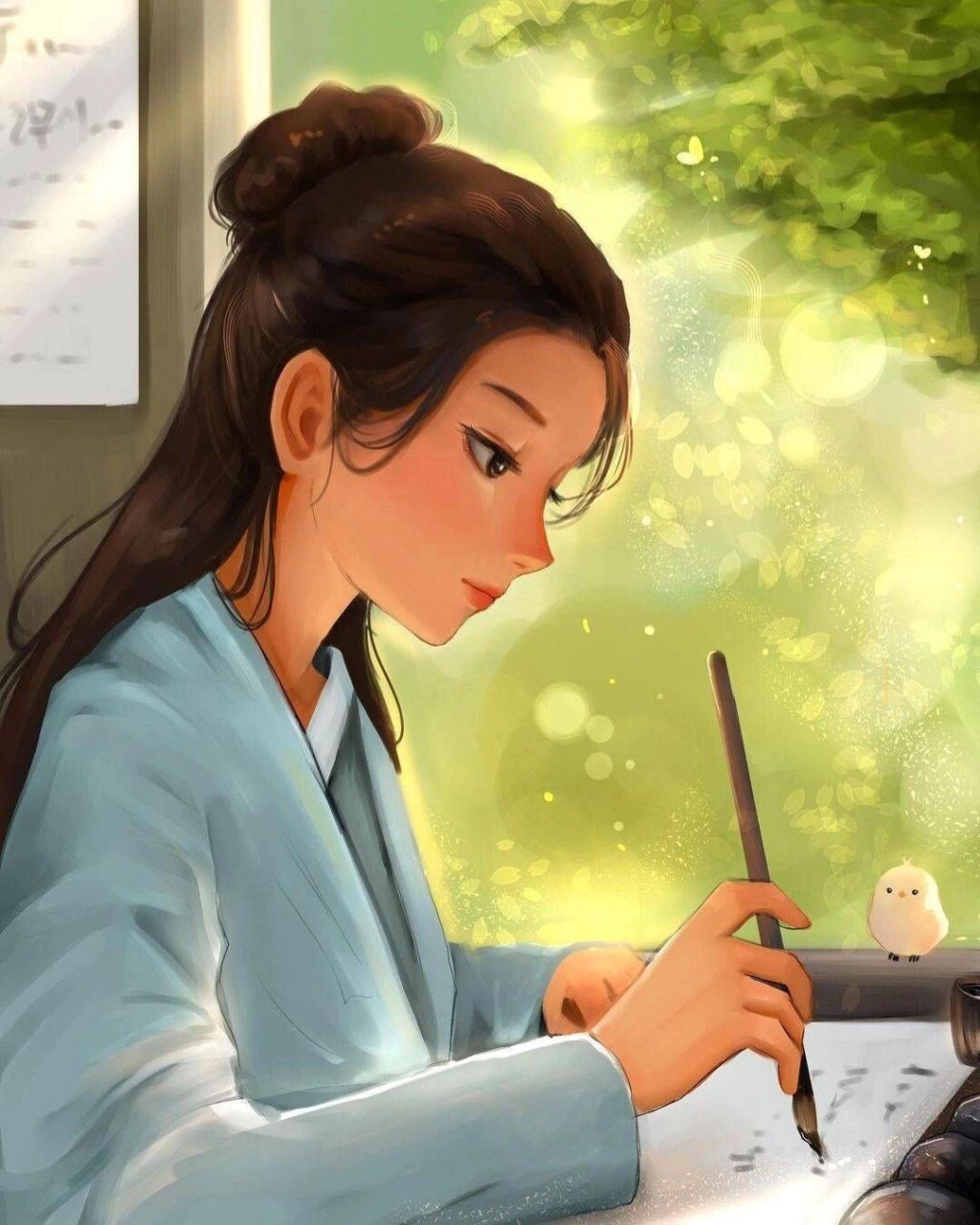 腹有诗书气自华的文艺女生头像 作者为插画师:samyang,图片均为网络找