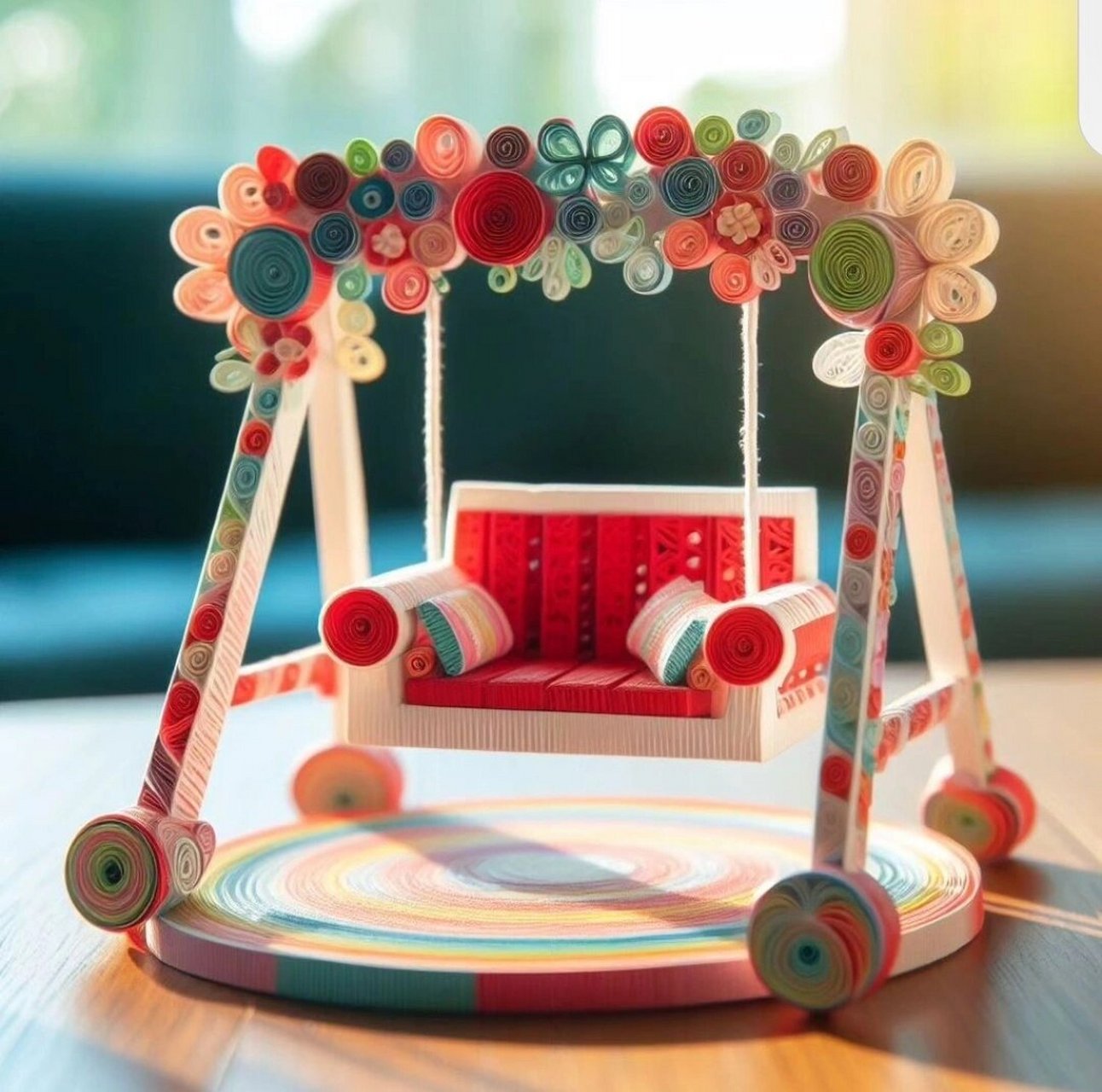 衍纸秋千圆了童年的梦 你最喜欢哪一个