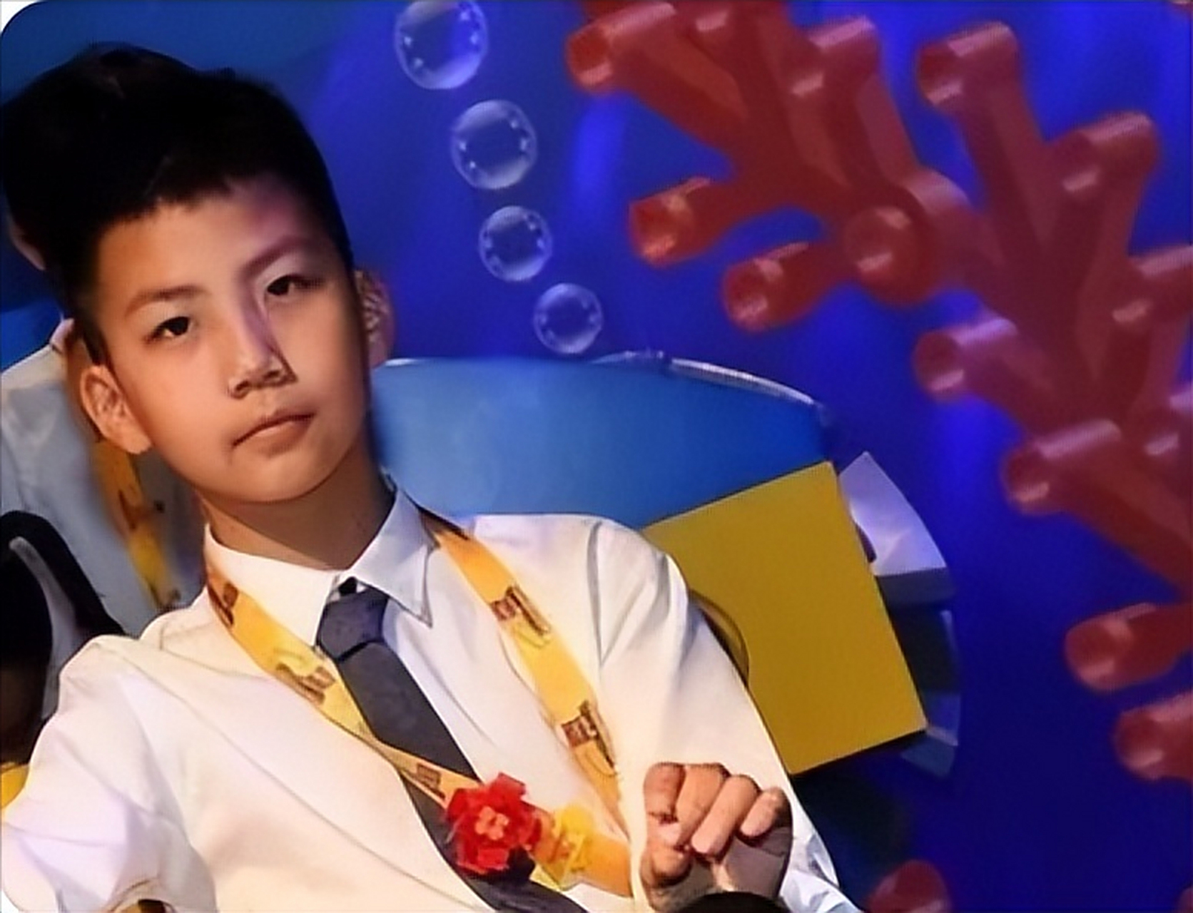 日前胡军的儿子胡皓康参与杂志拍摄的物料流了出来,十三岁的他虽然谈