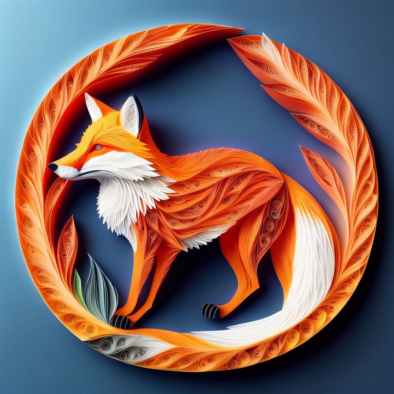 要更美,也要更锋利!02#衍纸#0202#狐狸