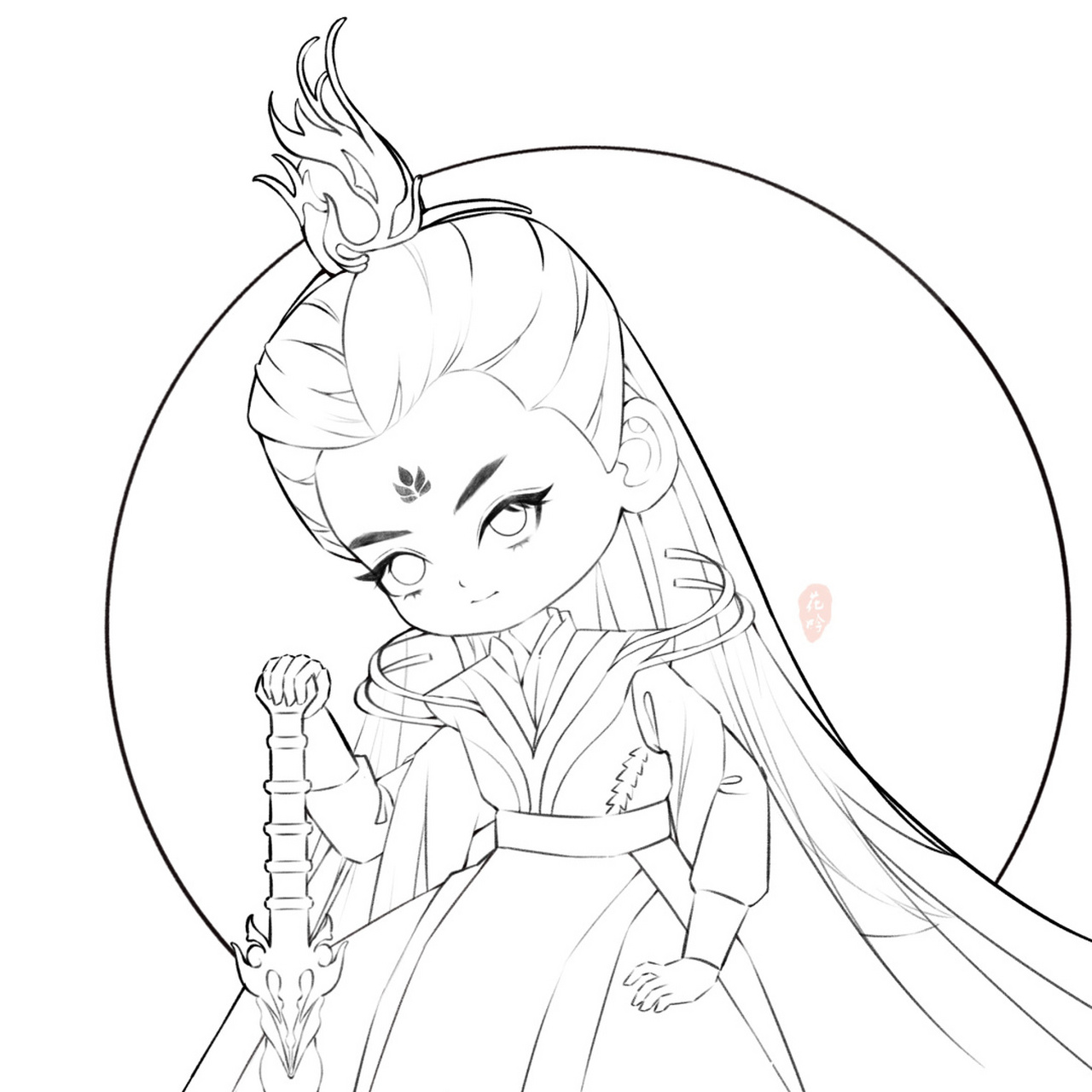 q版人物# #q版# #情头# #情头# #长月烬明澹台烬# 古风 #古风插 