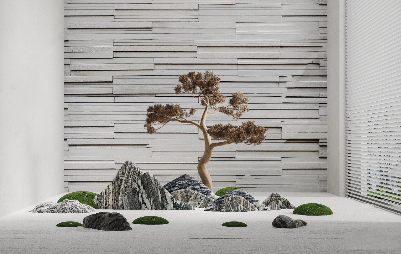 对于这种调调呢,有人很喜欢,也有人说欣赏不来 	 枯山水和侘寂风是