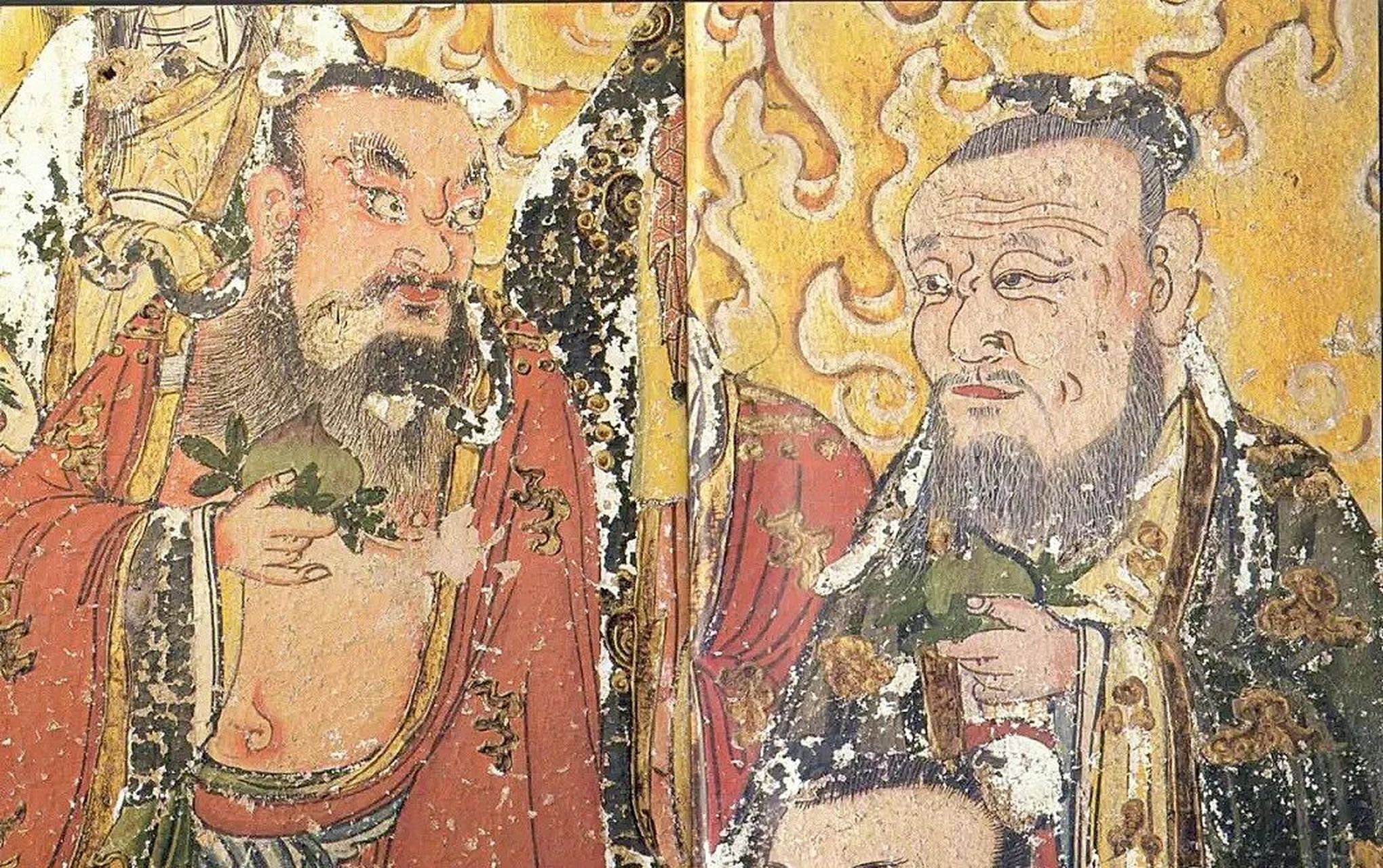 永安寺壁画    永安寺,俗称大寺,位于山西浑源县城内的东北隅,首创于