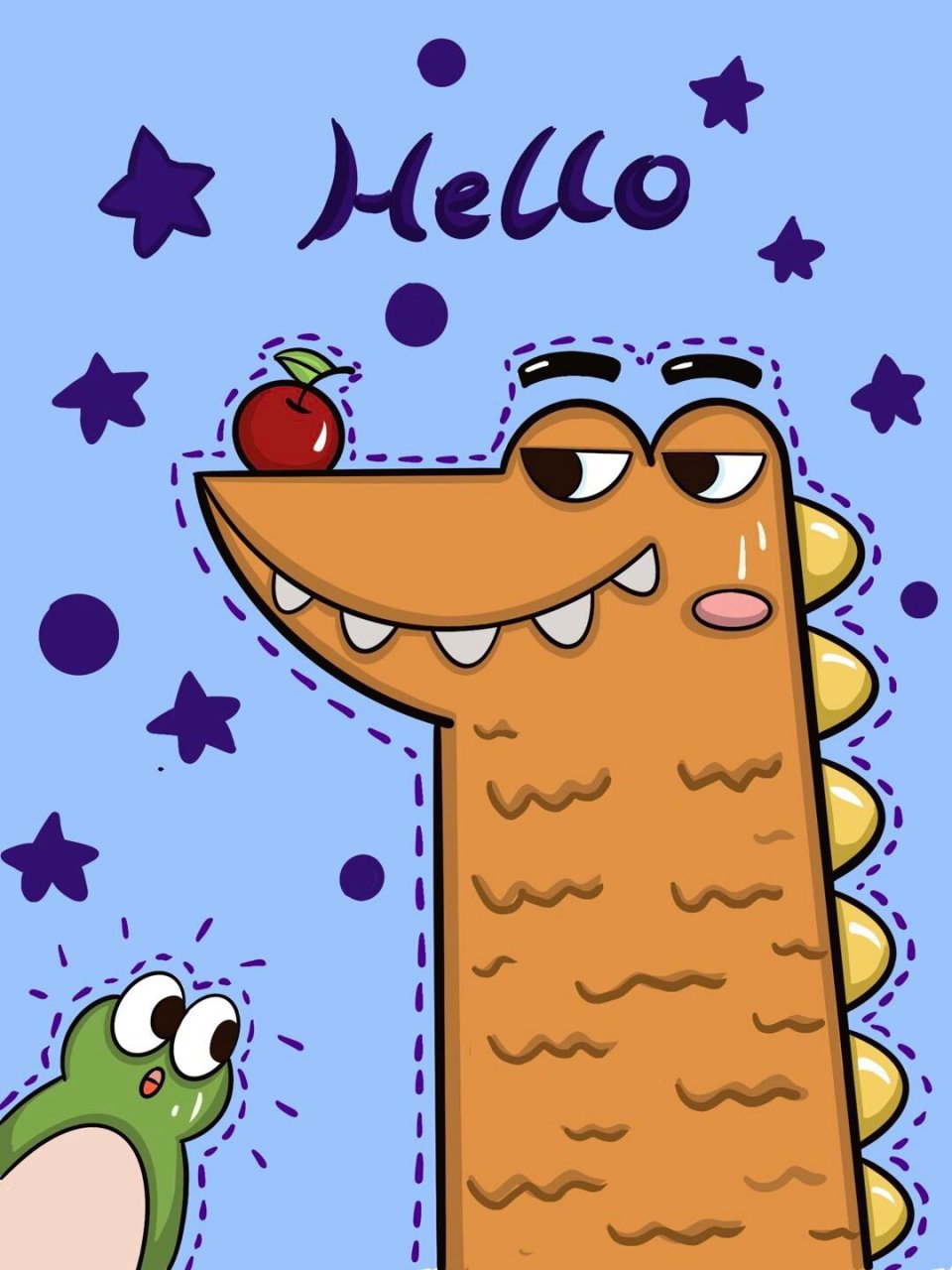 争取画100幅儿童创意画第32幅 鳄鱼宝宝 大鳄鱼 创意简笔画 适合5-7岁