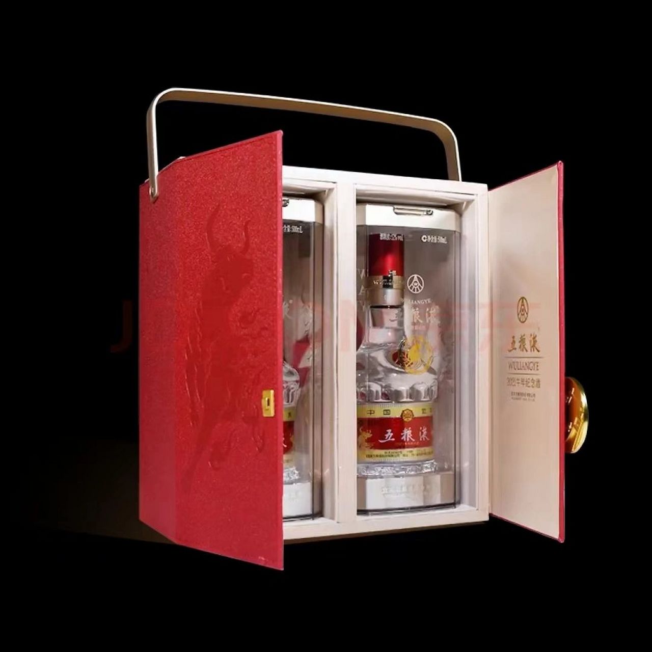 五粮液2021牛年纪念酒双瓶礼盒52度 优惠力度大的时候多囤了点买的有