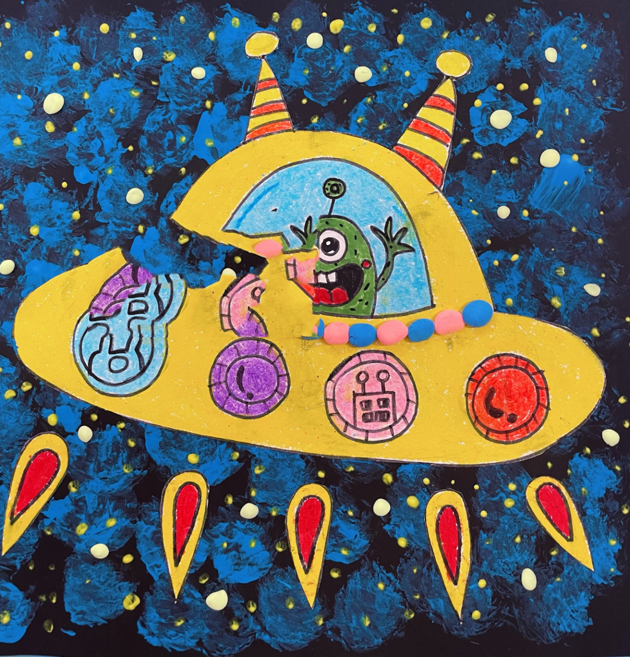 创意儿童画—《太空飞船》 7715732021年6月17日,在酒泉卫星